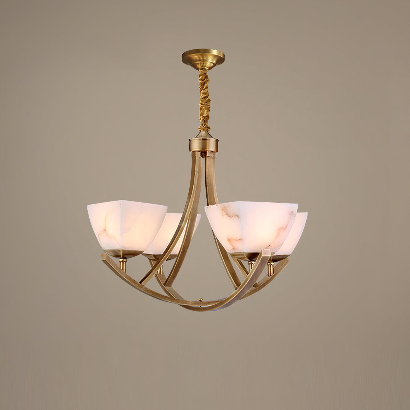 Crown Lustre Classique en Laiton