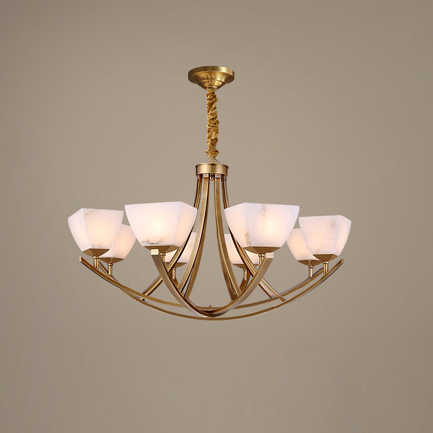 Crown Lustre Classique en Laiton