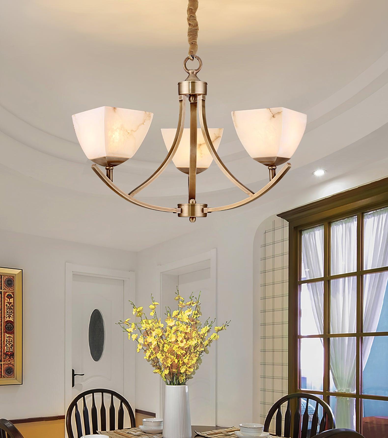 Crown Lustre Classique en Laiton