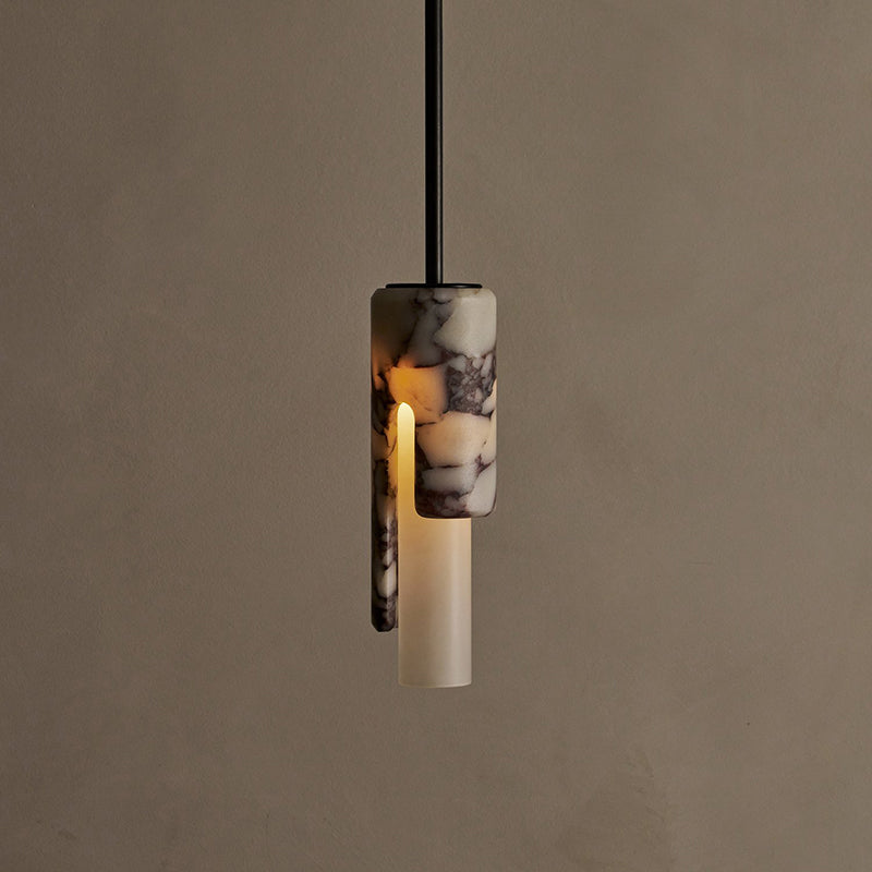 Elix Suspension Marbre Verre Moderne Salon
