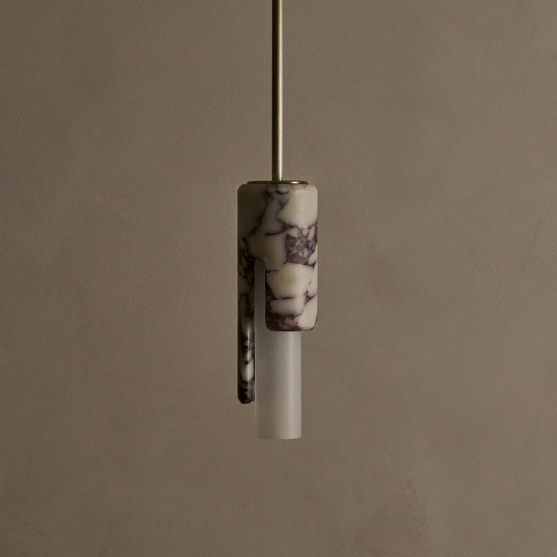 Elix Suspension Marbre Verre Moderne Salon