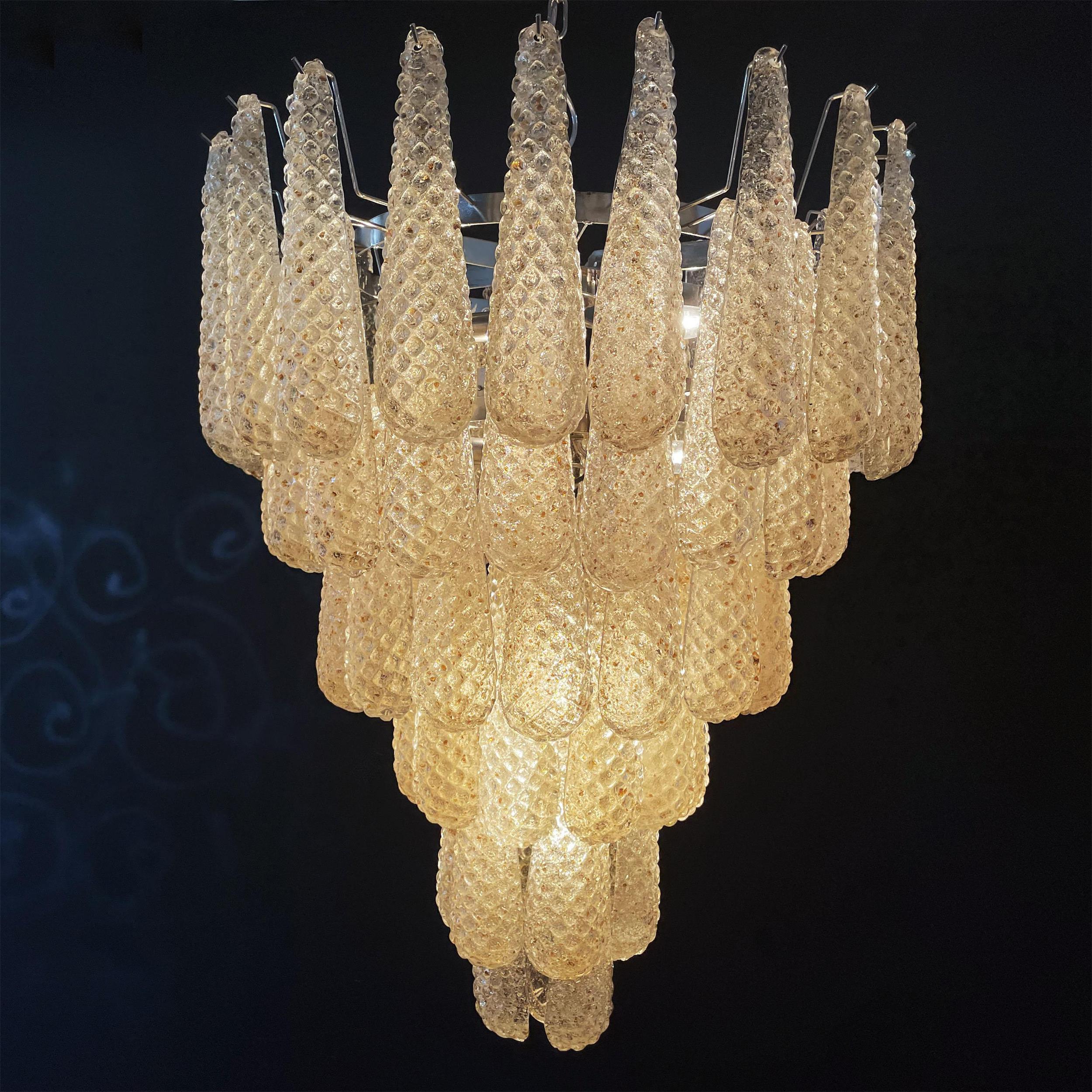Inset Lustre Goutte Murano Métal Verre Premium