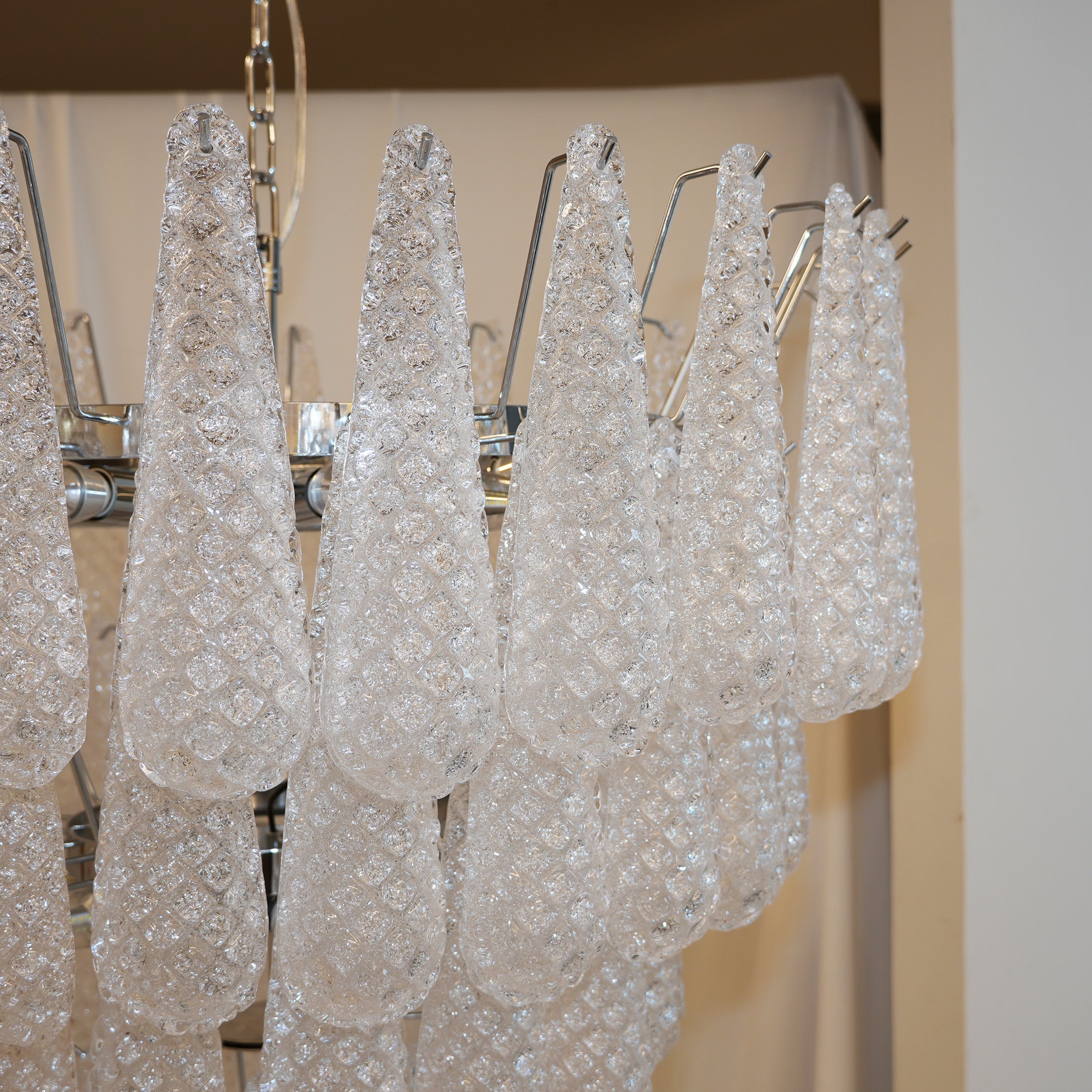 Inset Lustre Goutte Murano Métal Verre Premium