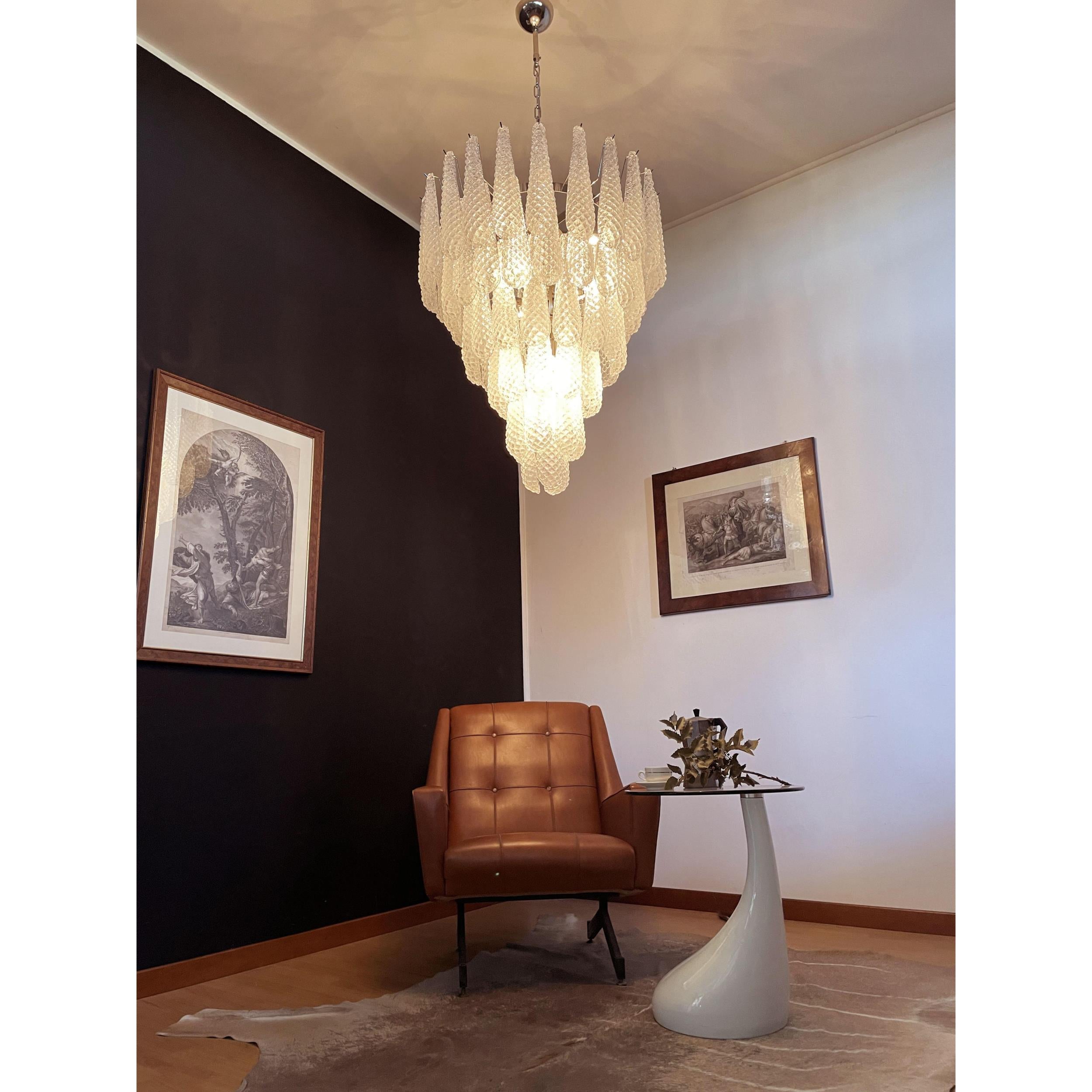 Inset Lustre Goutte Murano Métal Verre Premium