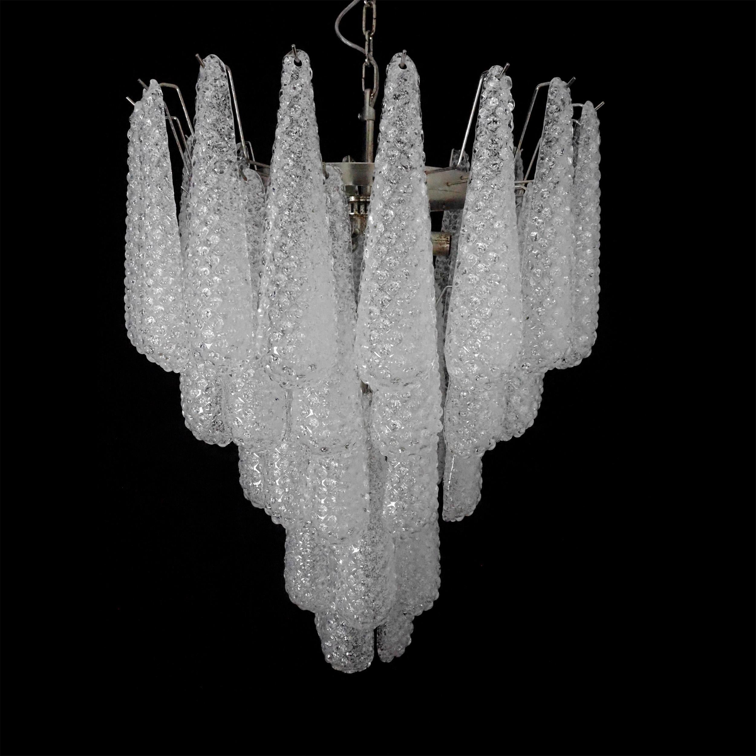 Inset Lustre Goutte Murano Métal Verre Premium