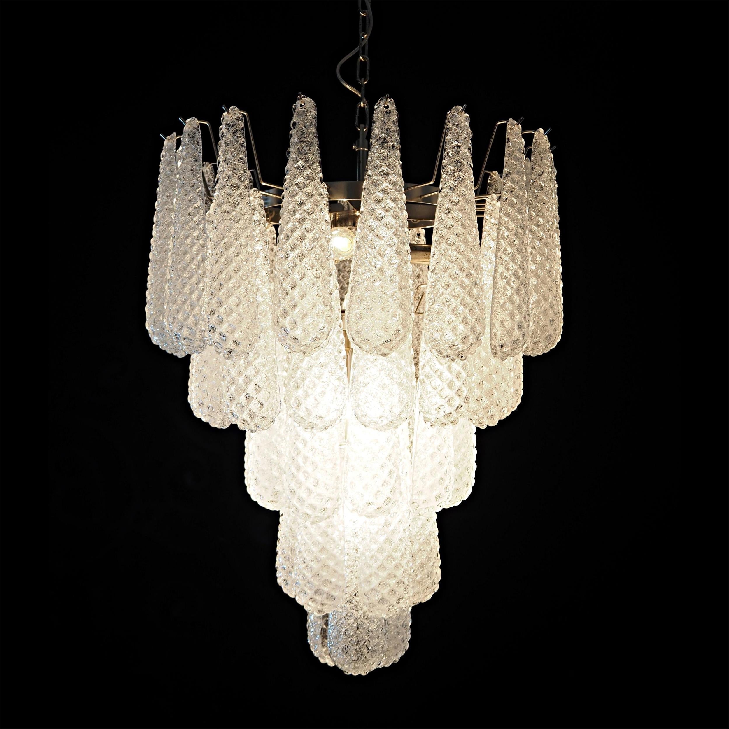 Inset Lustre Goutte Murano Métal Verre Premium