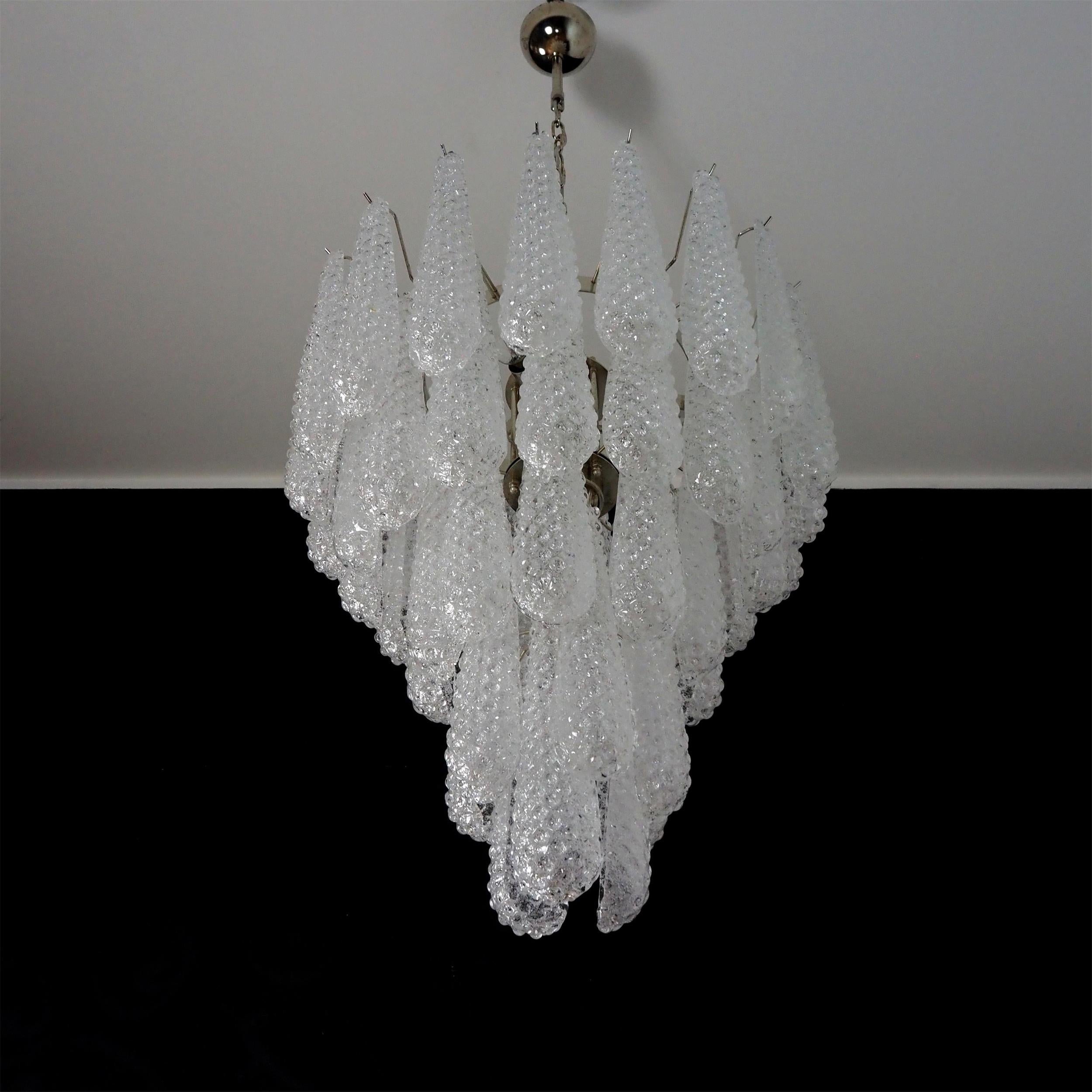 Inset Lustre Goutte Murano Métal Verre Premium