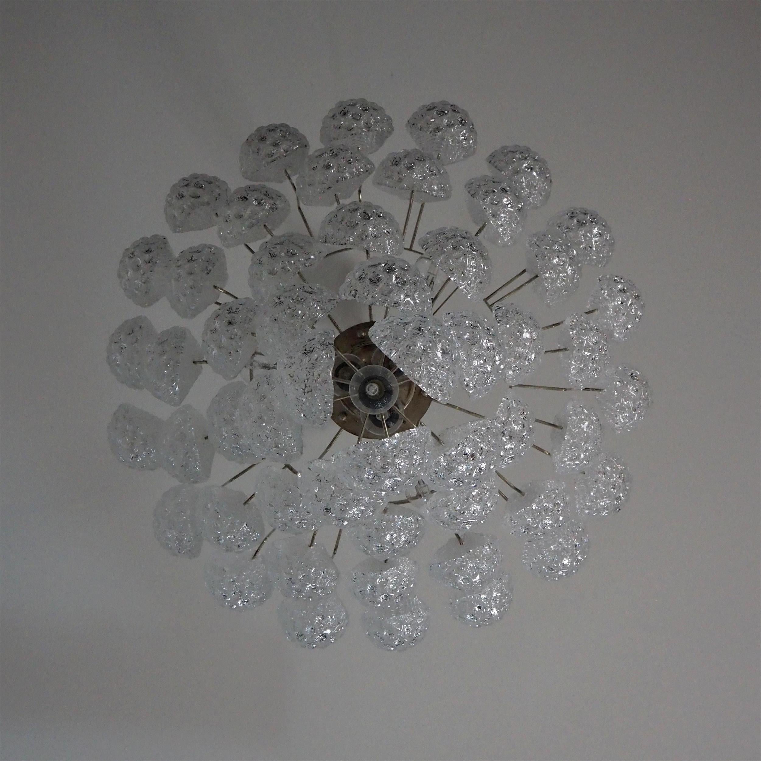 Inset Lustre Goutte Murano Métal Verre Premium