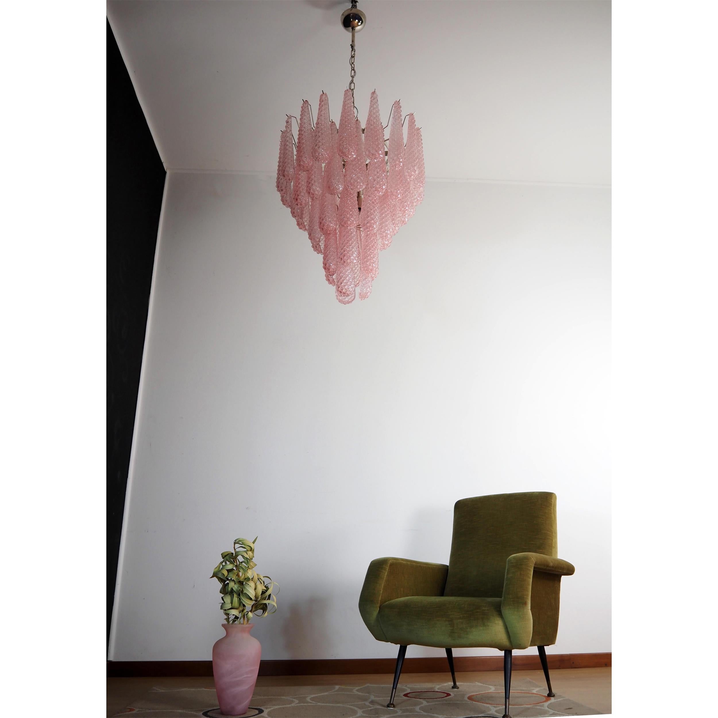 Inset Lustre Goutte Murano Métal Verre Premium