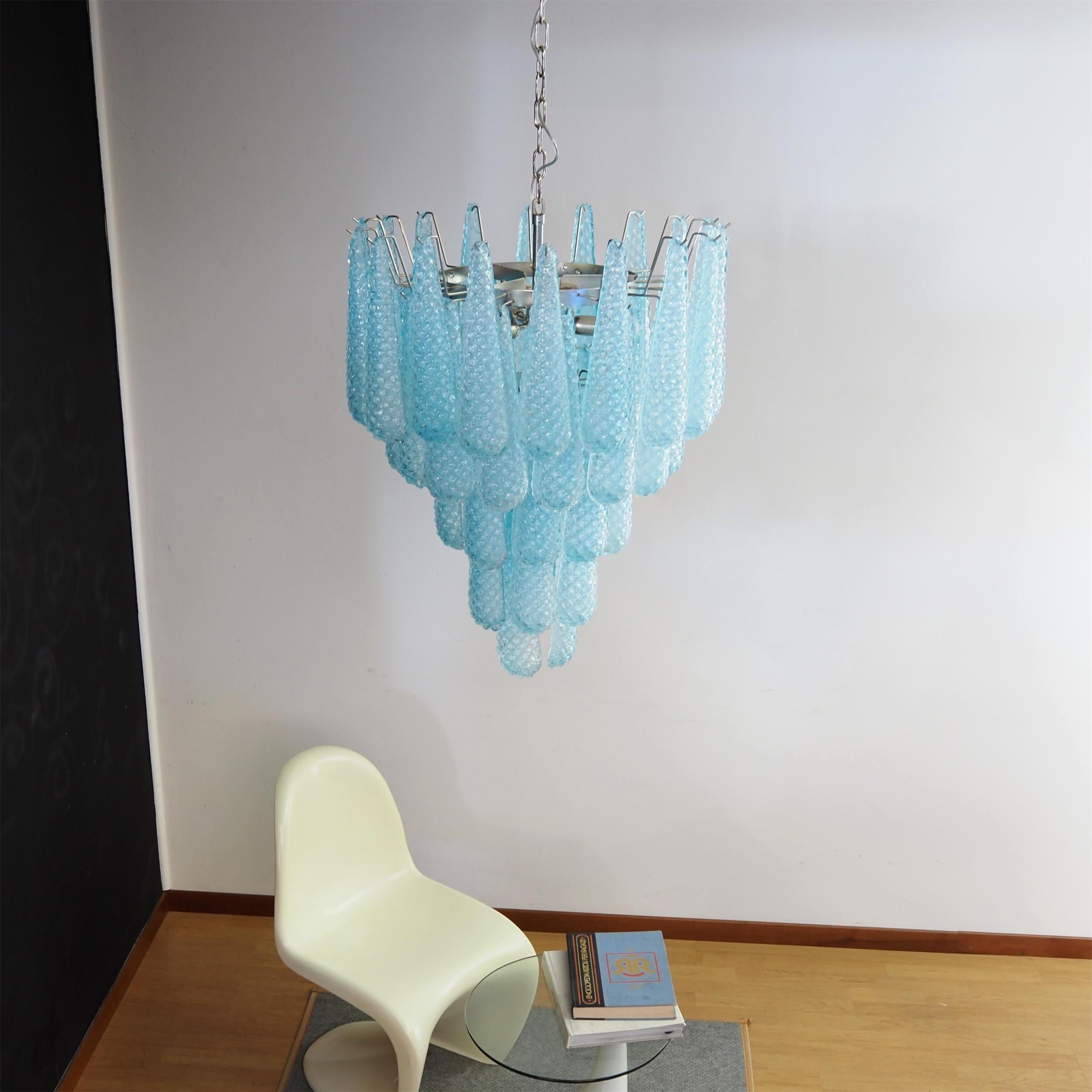 Inset Lustre Goutte Murano Métal Verre Premium