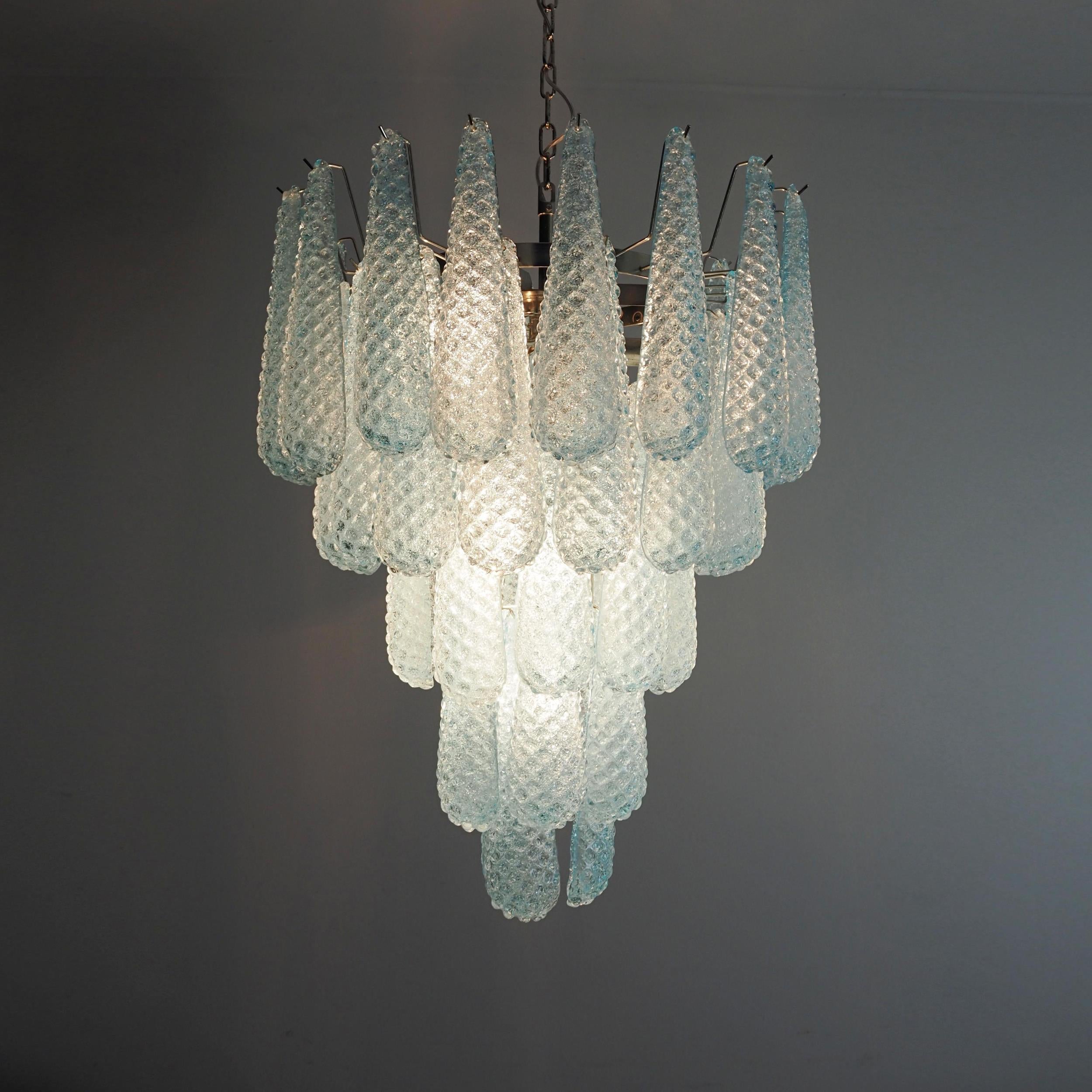 Inset Lustre Goutte Murano Métal Verre Premium