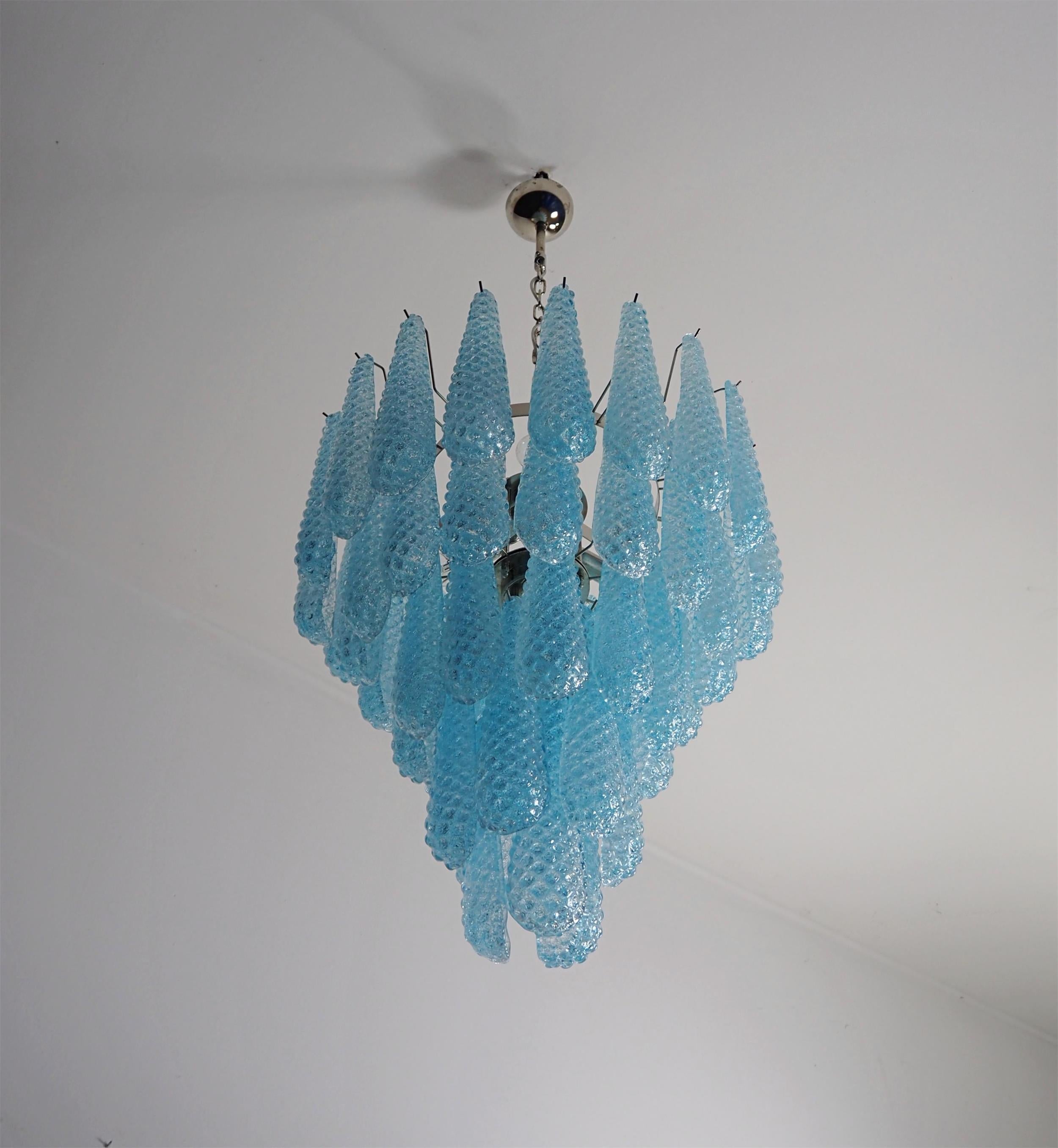 Inset Lustre Goutte Murano Métal Verre Premium