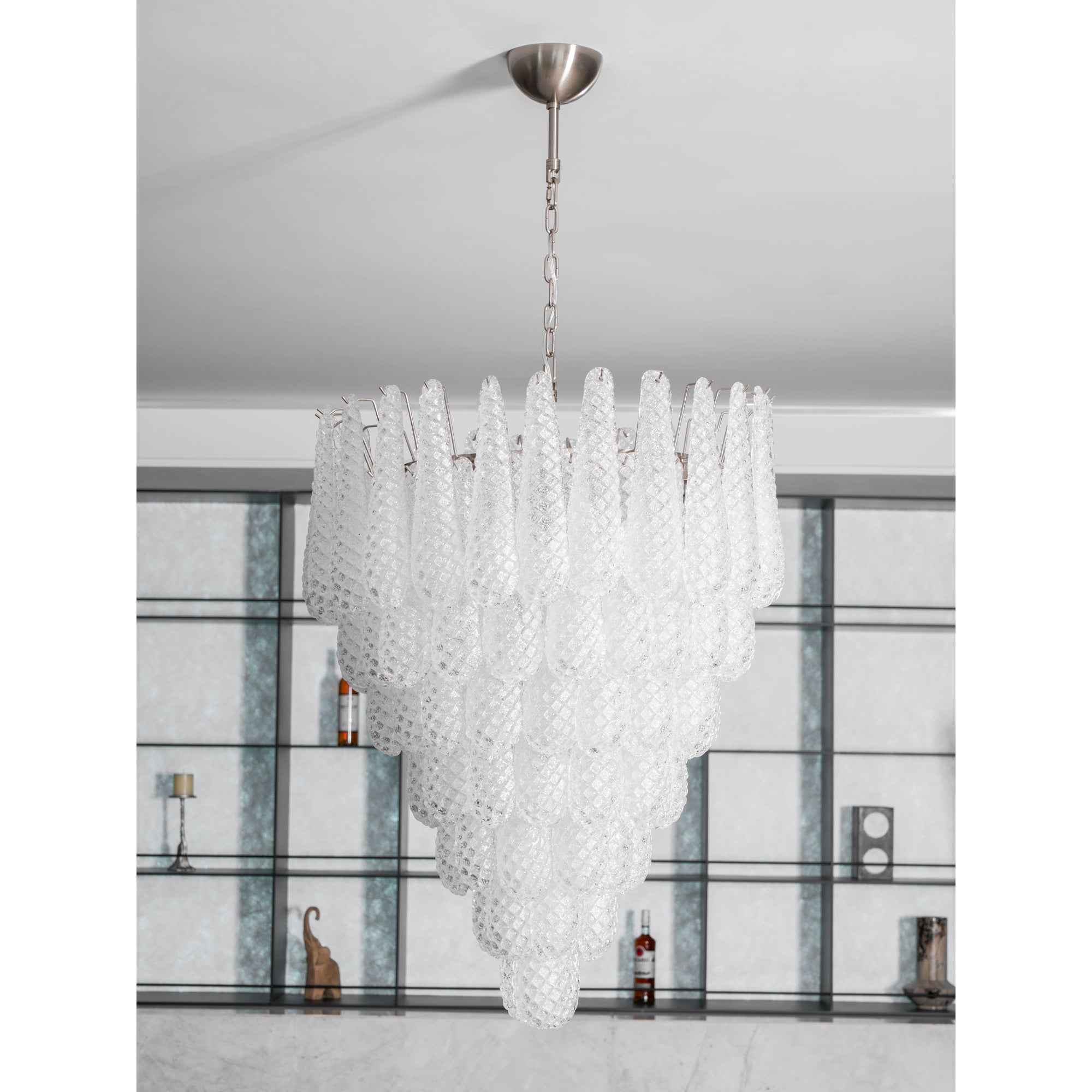 Inset Lustre Goutte Murano Métal Verre Premium