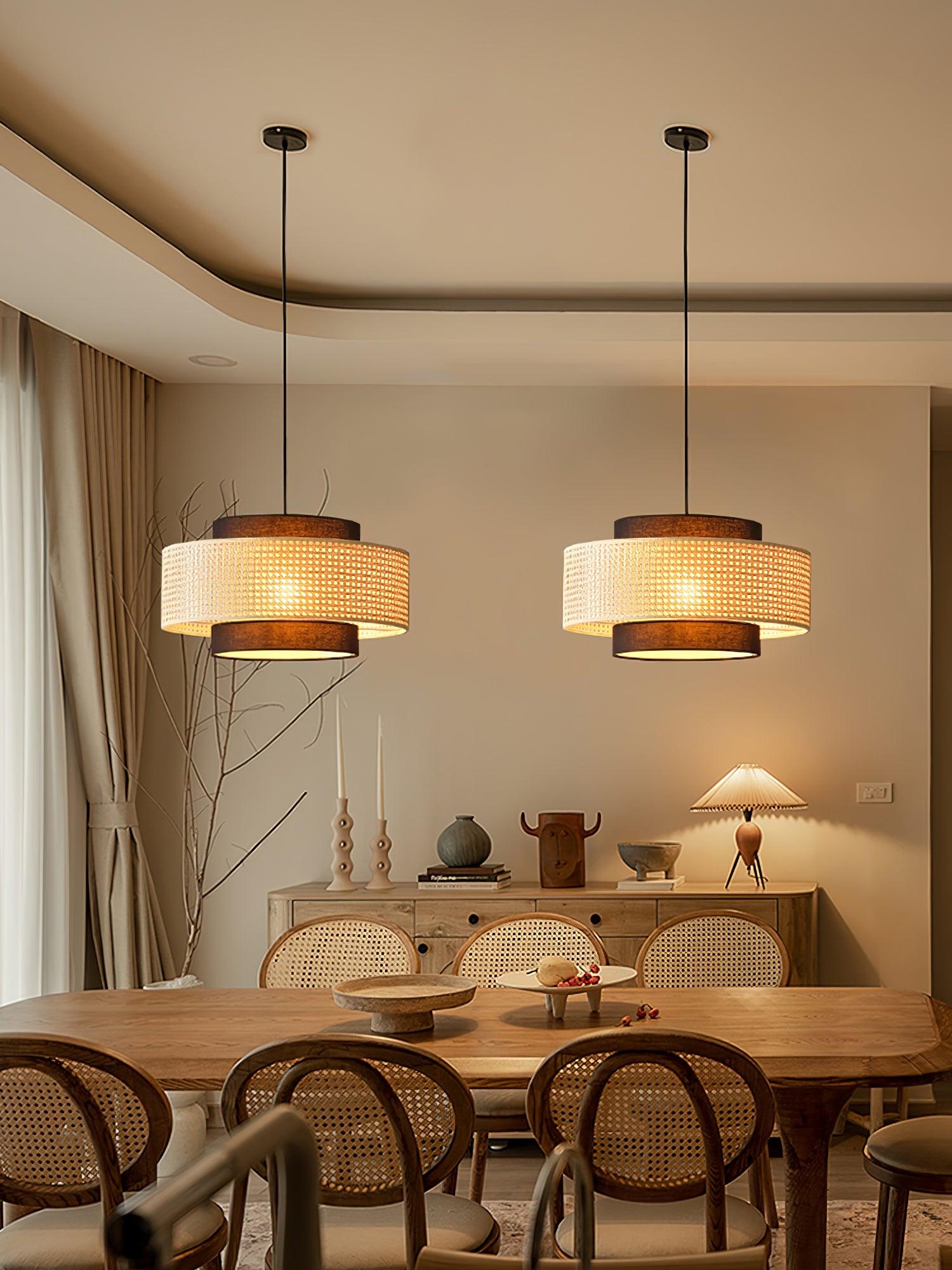 Zerither Suspension Rattan Tissu