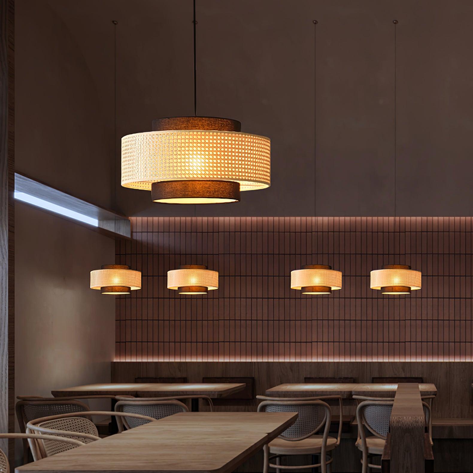 Zerither Suspension Rattan Tissu