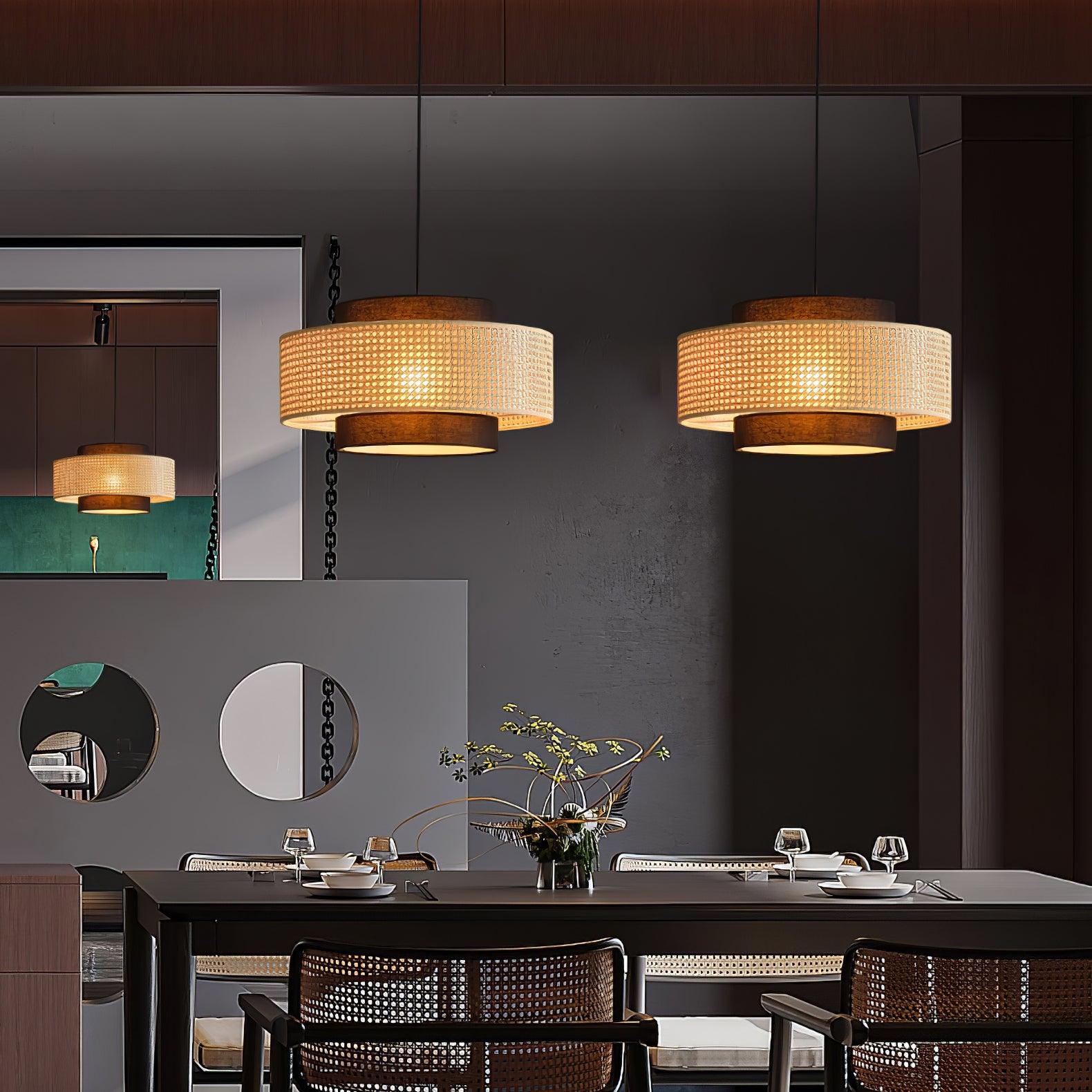 Zerither Suspension Rattan Tissu
