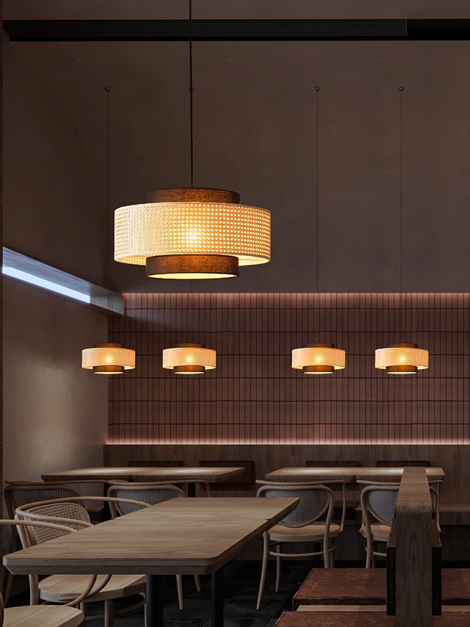 Zerither Suspension Rattan Tissu