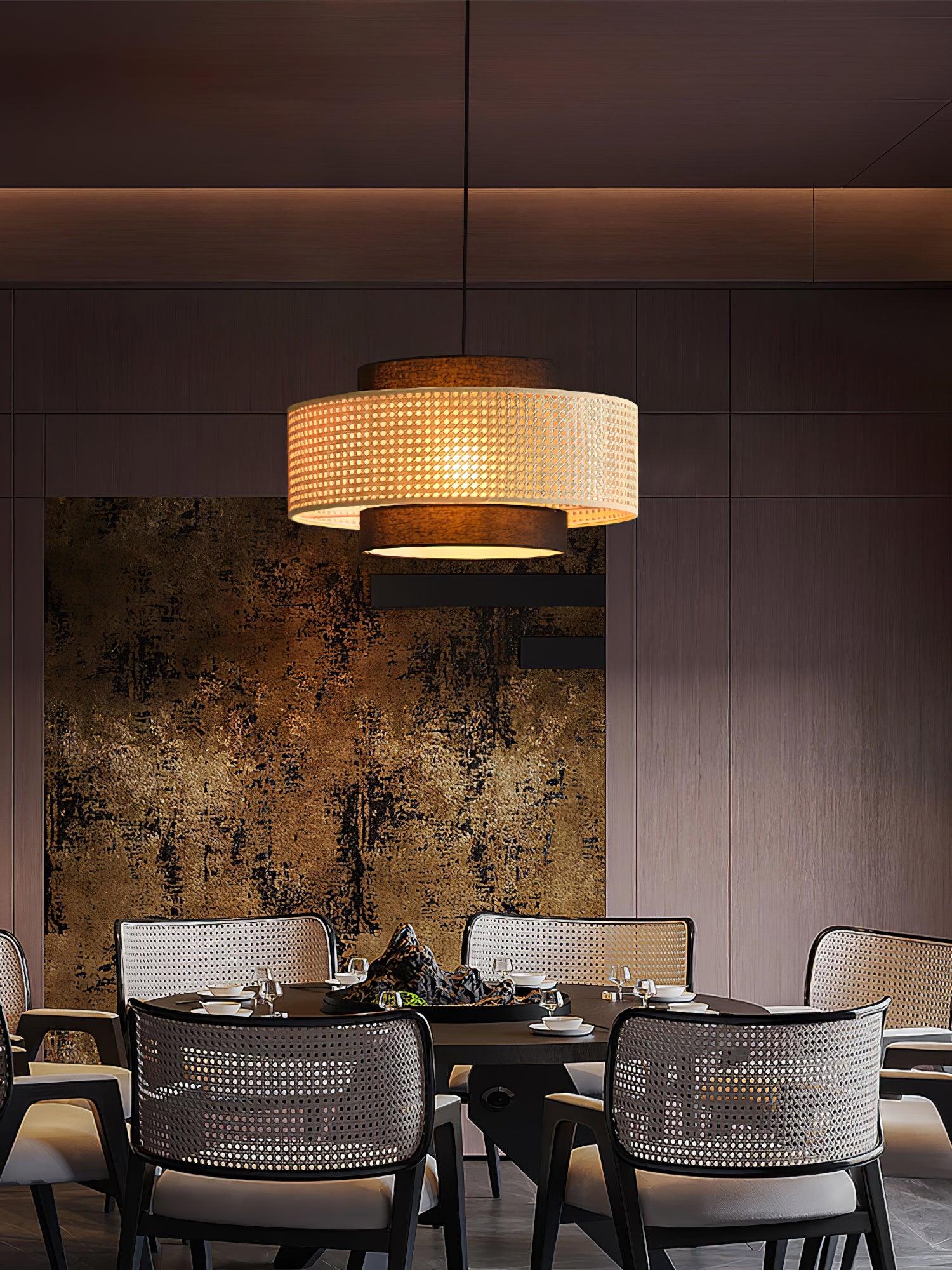 Zerither Suspension Rattan Tissu