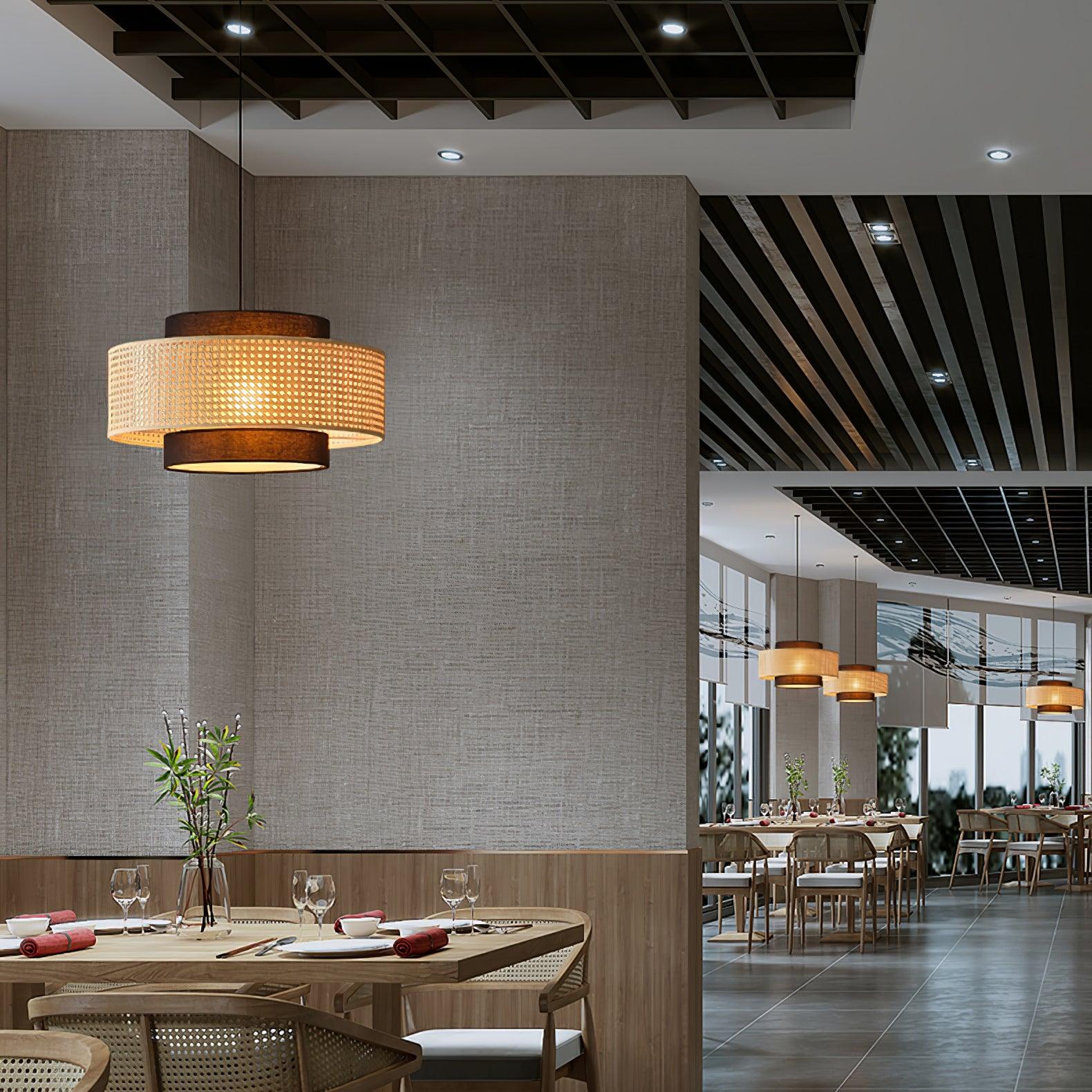 Zerither Suspension Rattan Tissu
