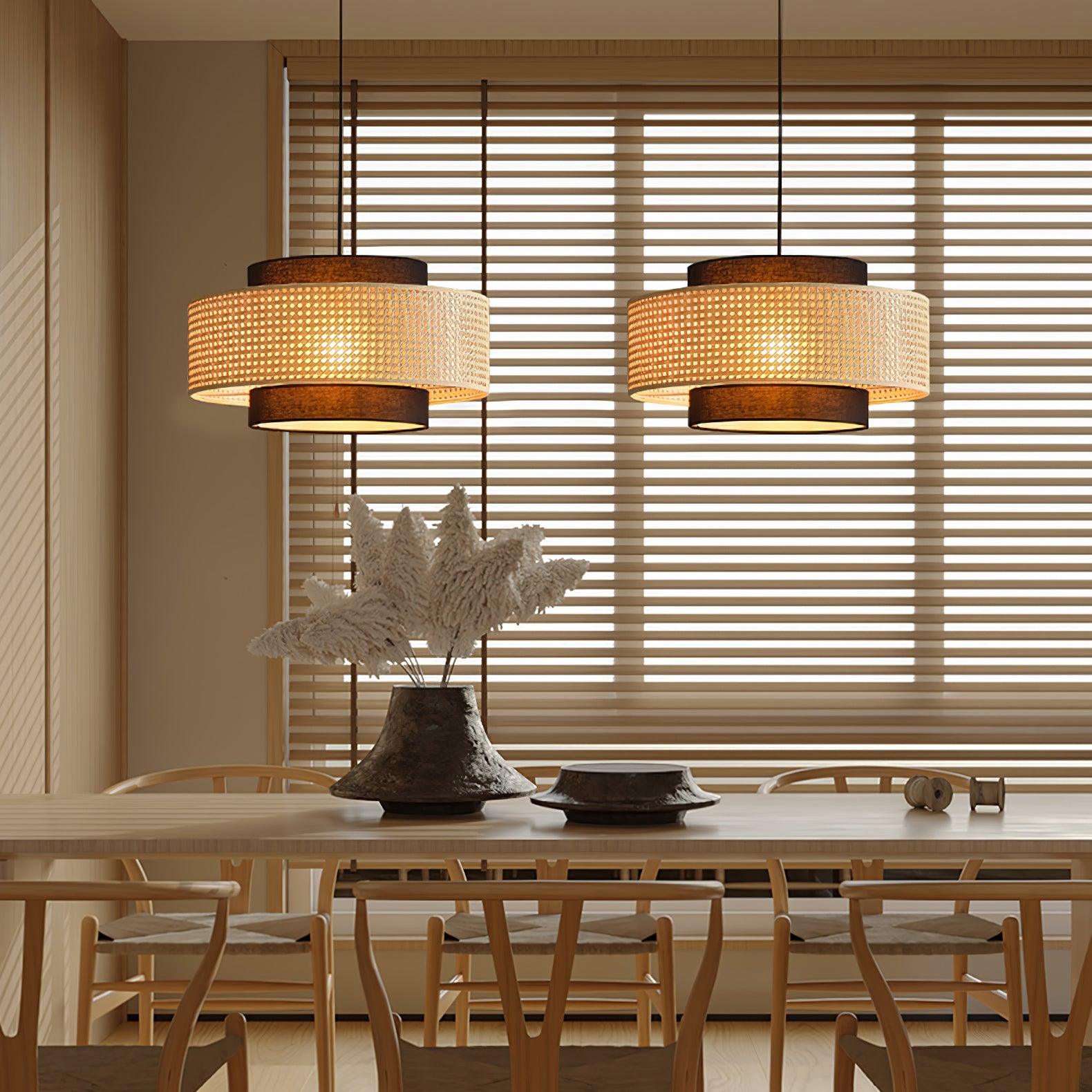 Zerither Suspension Rattan Tissu