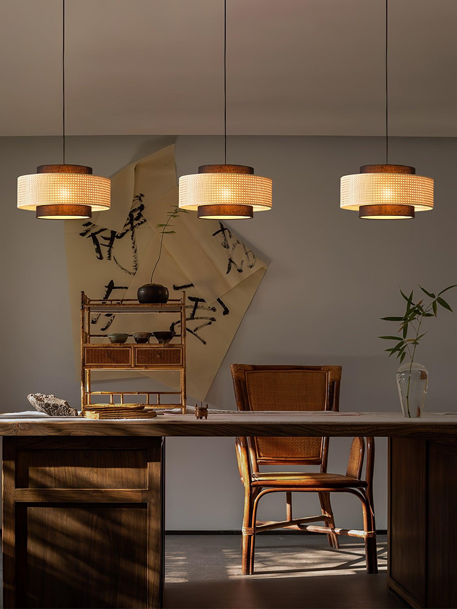 Zerither Suspension Rattan Tissu