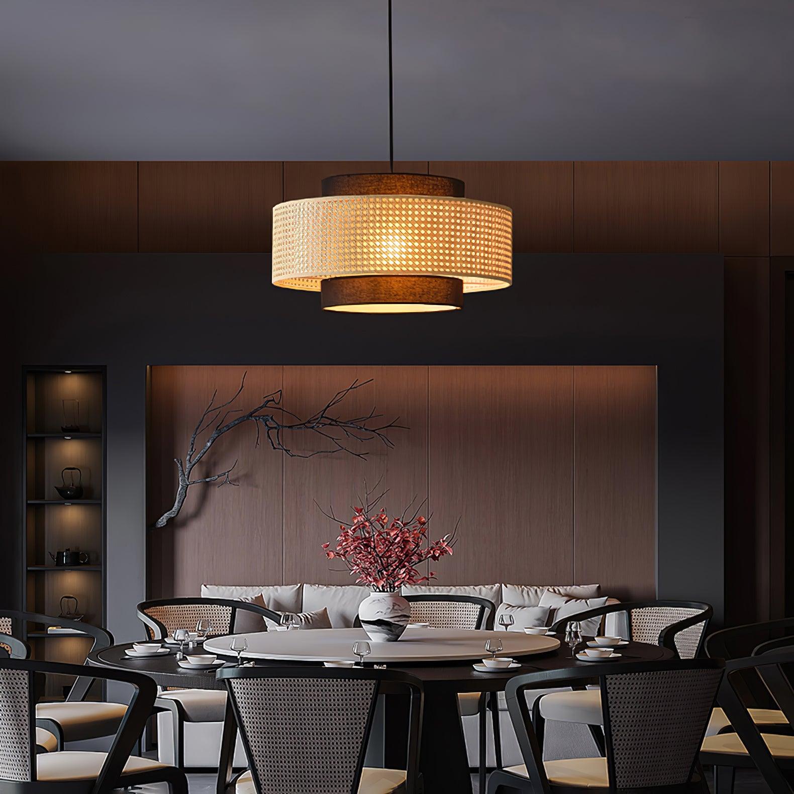 Zerither Suspension Rattan Tissu
