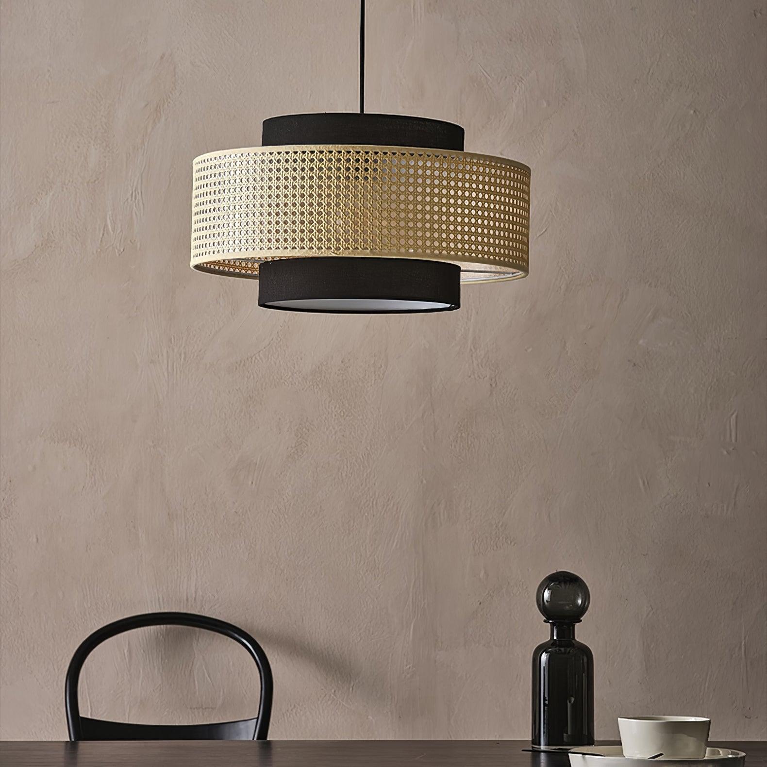 Zerither Suspension Rattan Tissu