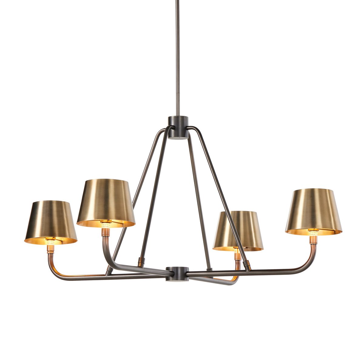 Nook Lustre Métal Laiton Vintage Industriel