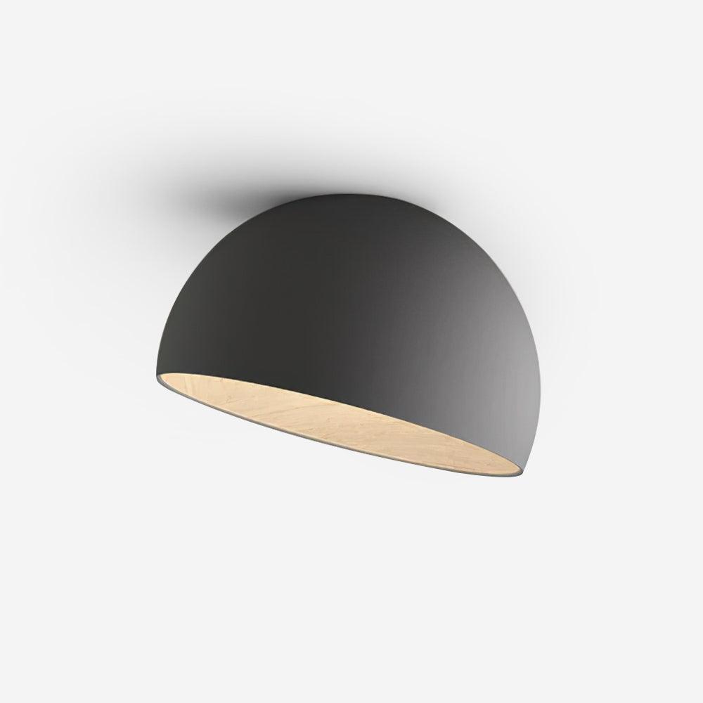 Lampe de Plafond Dôme en Bois Intérieur Chaleureux Moderne Minimaliste