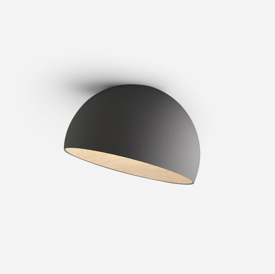 Lampe de Plafond Dôme en Bois Intérieur Chaleureux Moderne Minimaliste