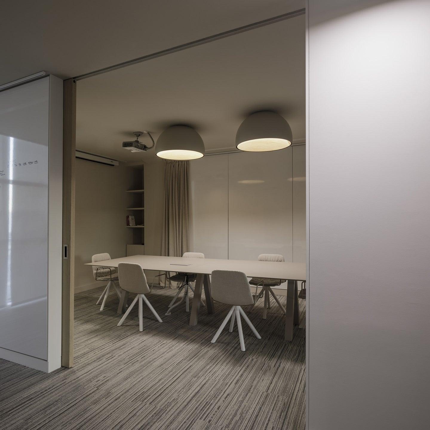 Lampe de Plafond Dôme en Bois Intérieur Chaleureux Moderne Minimaliste
