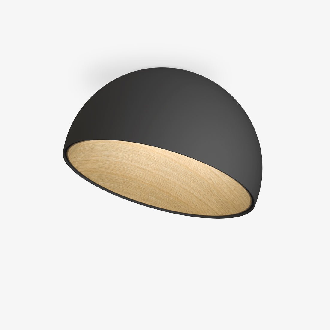 Solara Plafonnier Dôme Bois Minimaliste