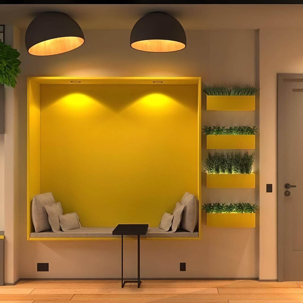 Solara Plafonnier Dôme Bois Minimaliste