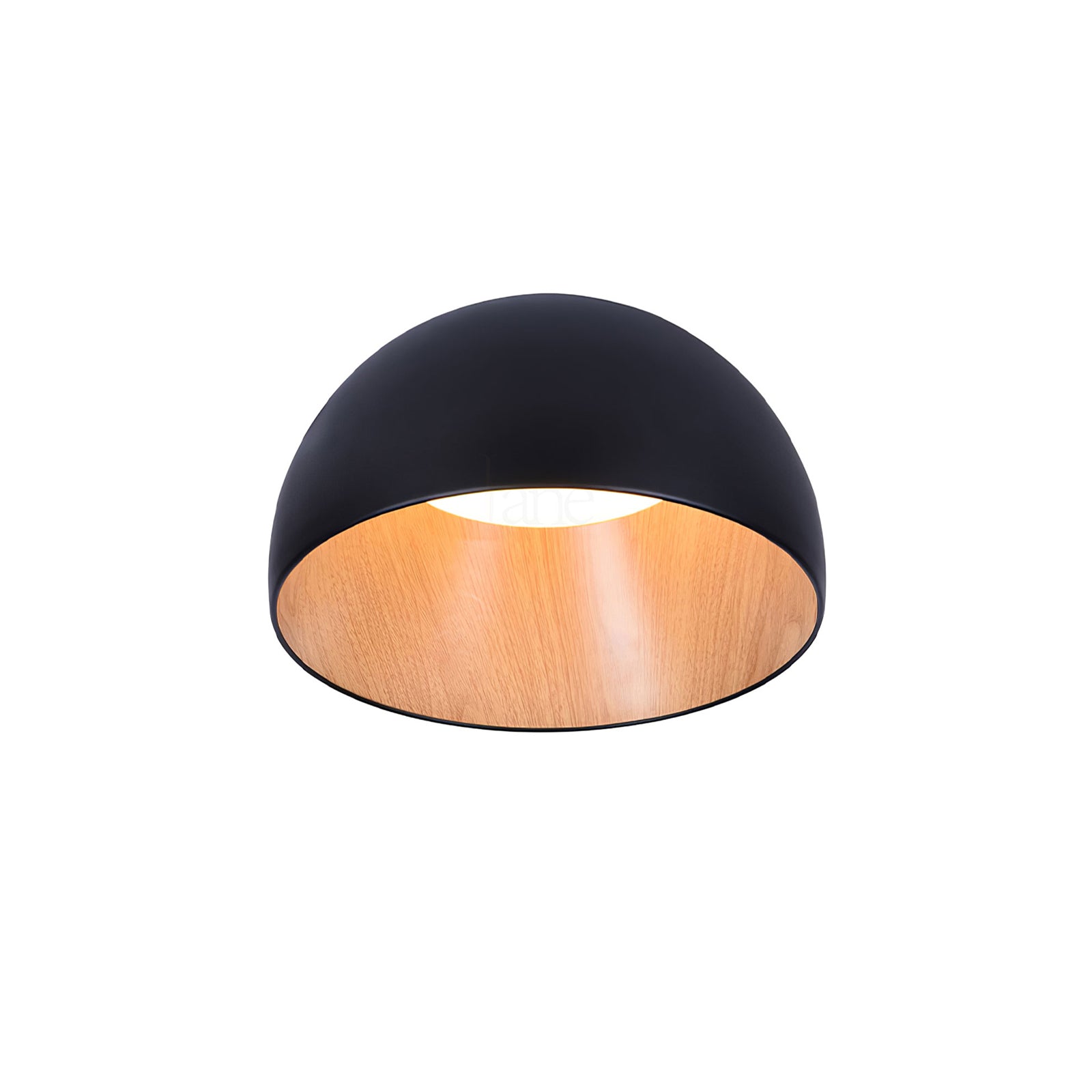 Solara Plafonnier Dôme Bois Minimaliste