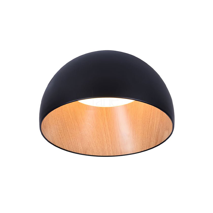 Solara Plafonnier Dôme Bois Minimaliste