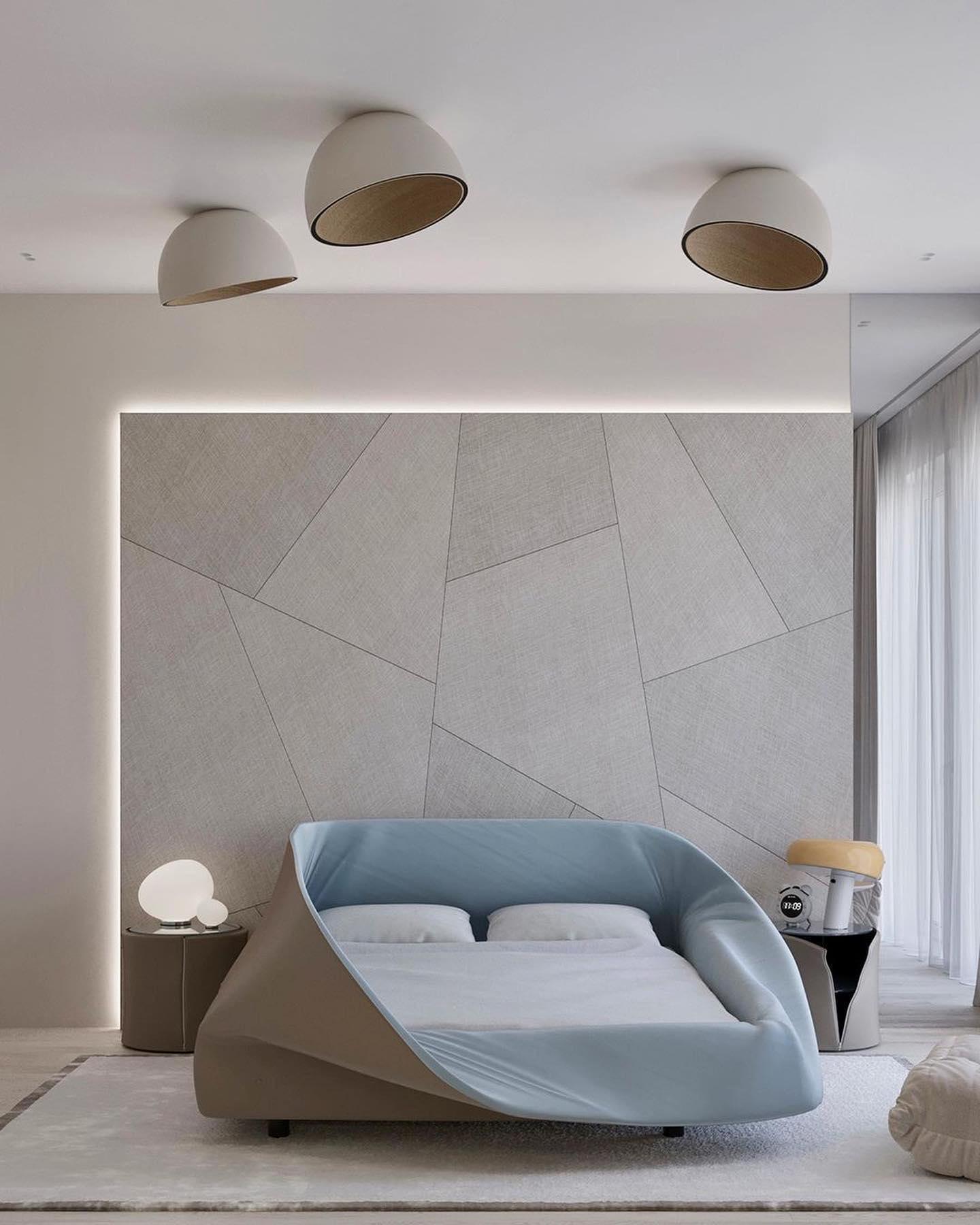Lampe de Plafond Dôme en Bois Intérieur Chaleureux Moderne Minimaliste