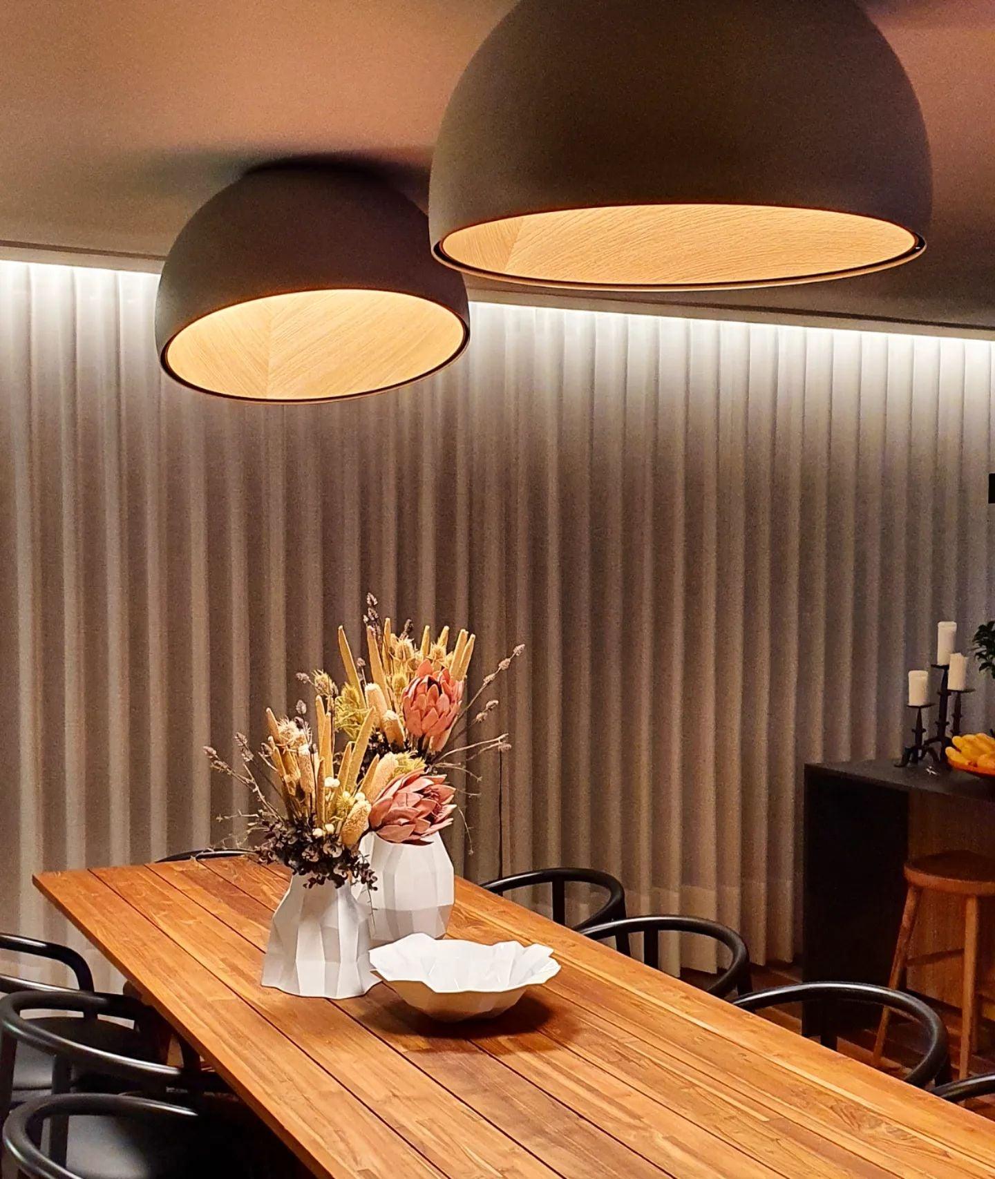 Lampe de Plafond Dôme en Bois Intérieur Chaleureux Moderne Minimaliste