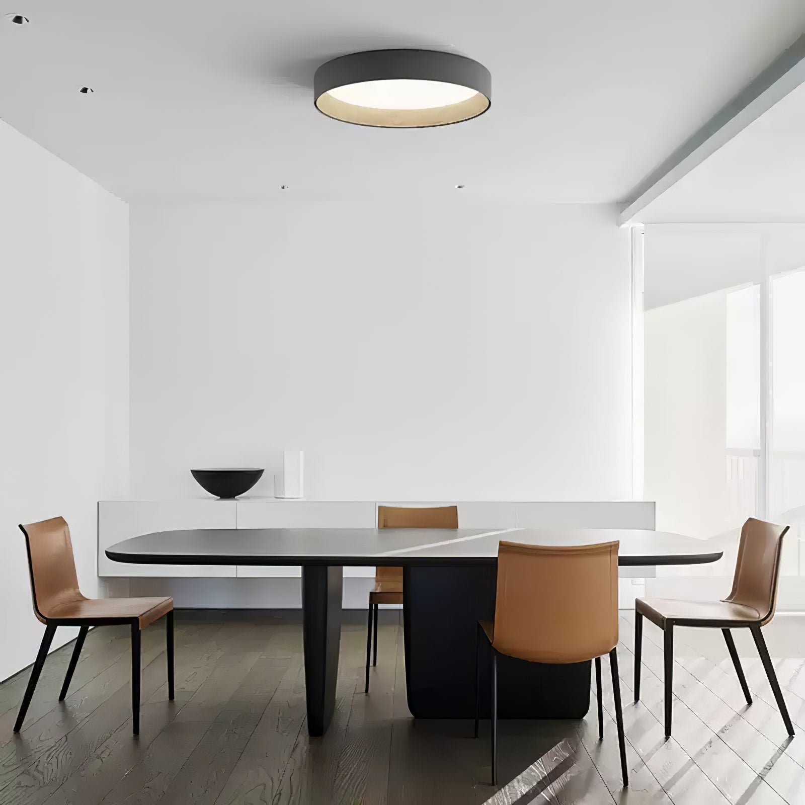 Caraeara Plafonnier Rond Moderne Minimaliste