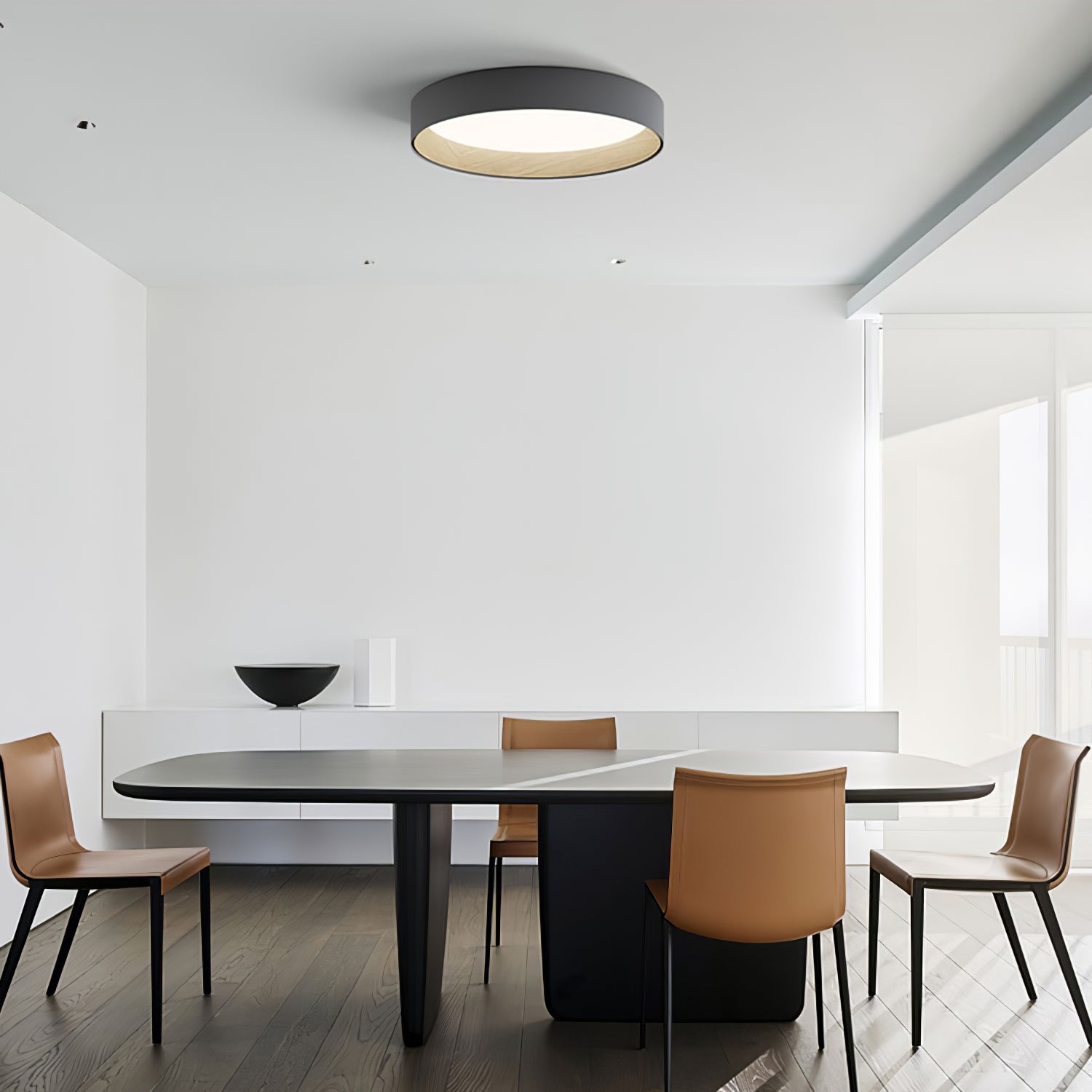 Caraeara Plafonnier Rond Moderne Minimaliste