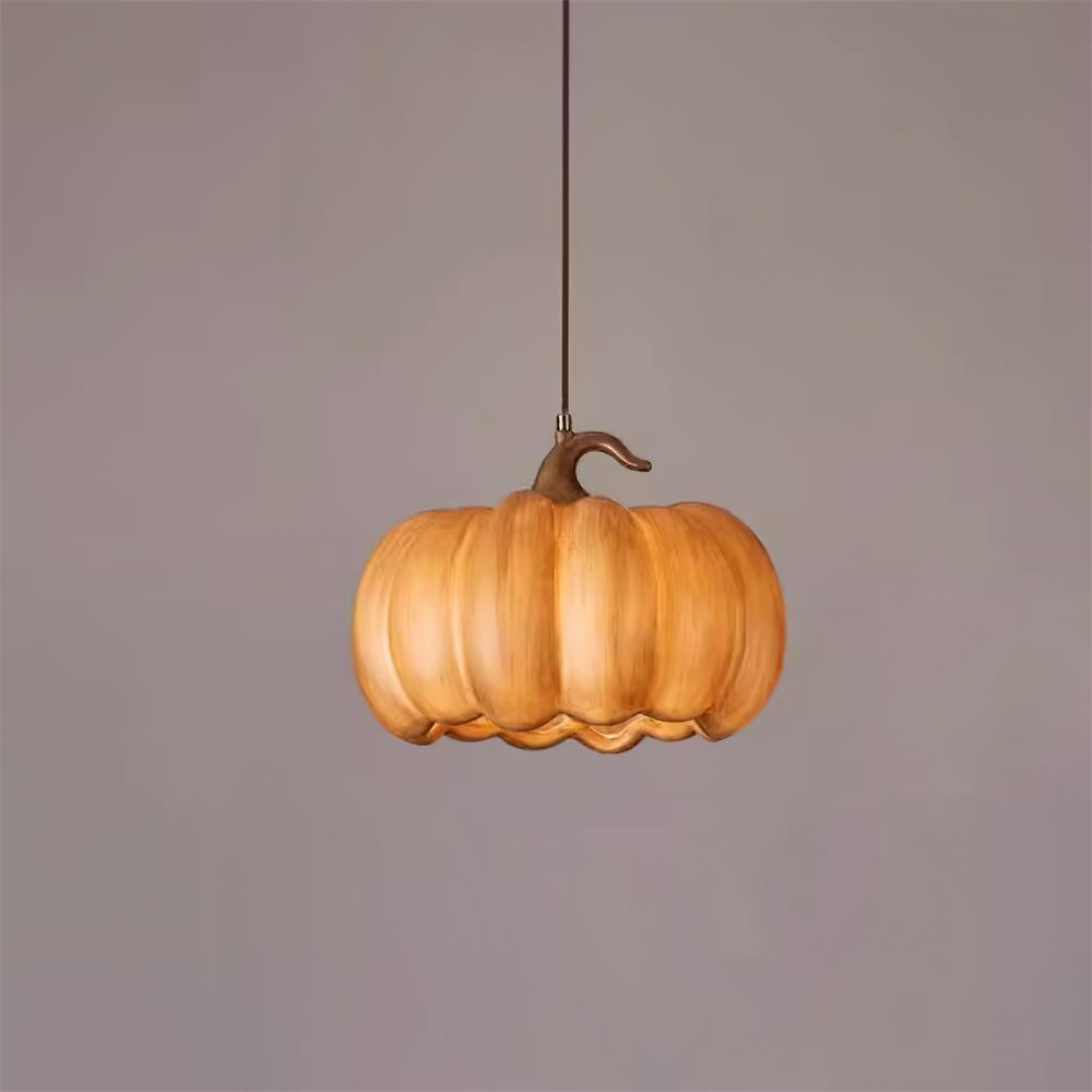 Duzy Pumpkin Lampe Suspendue Résine Vintage Japonaise
