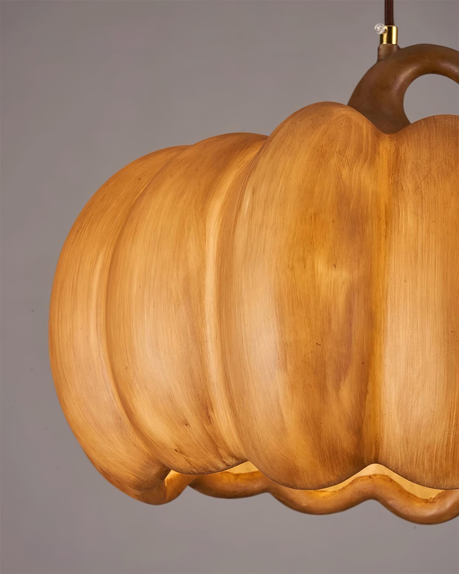 Duzy Pumpkin Lampe Suspendue Résine Vintage Japonaise