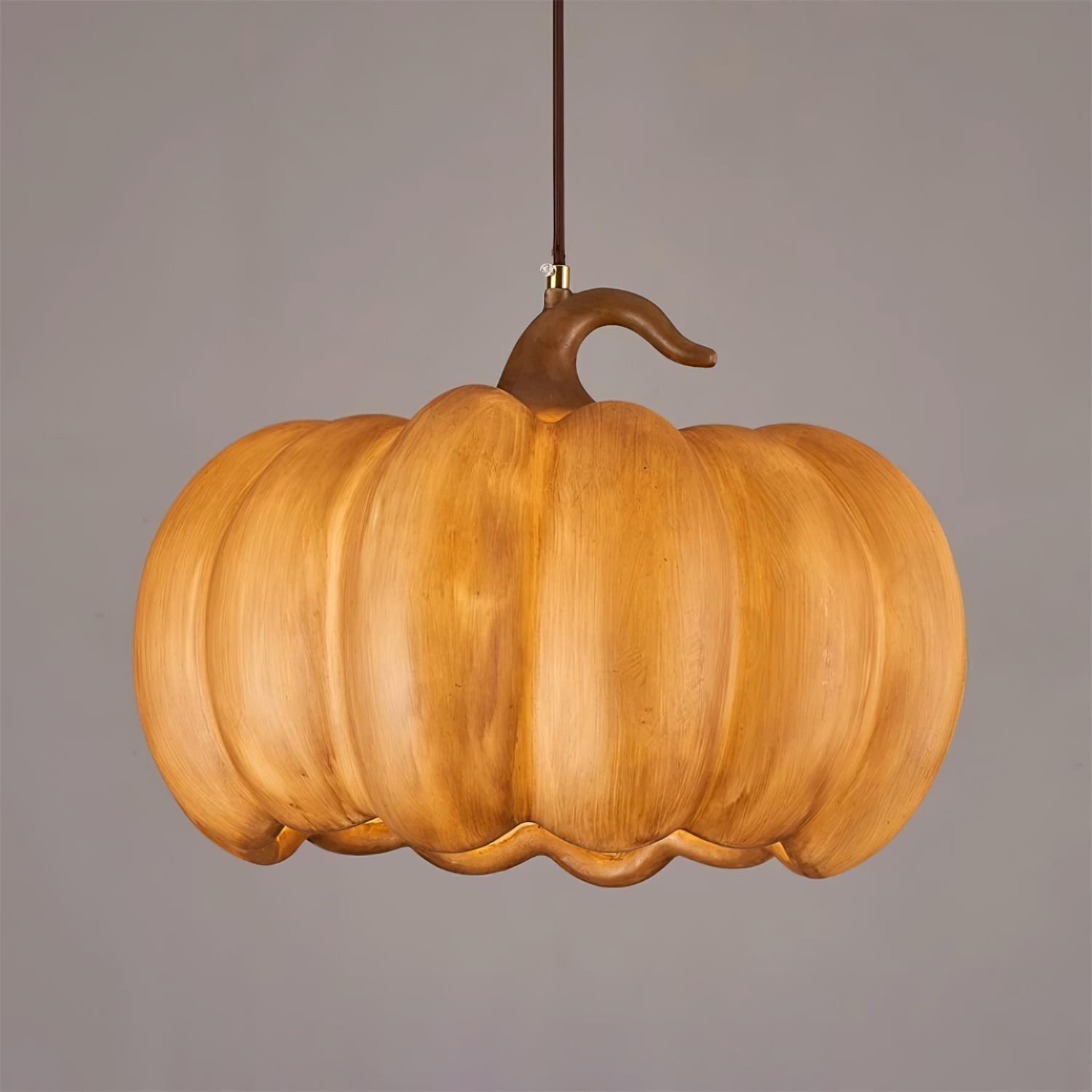 Duzy Pumpkin Lampe Suspendue Résine Vintage Japonaise