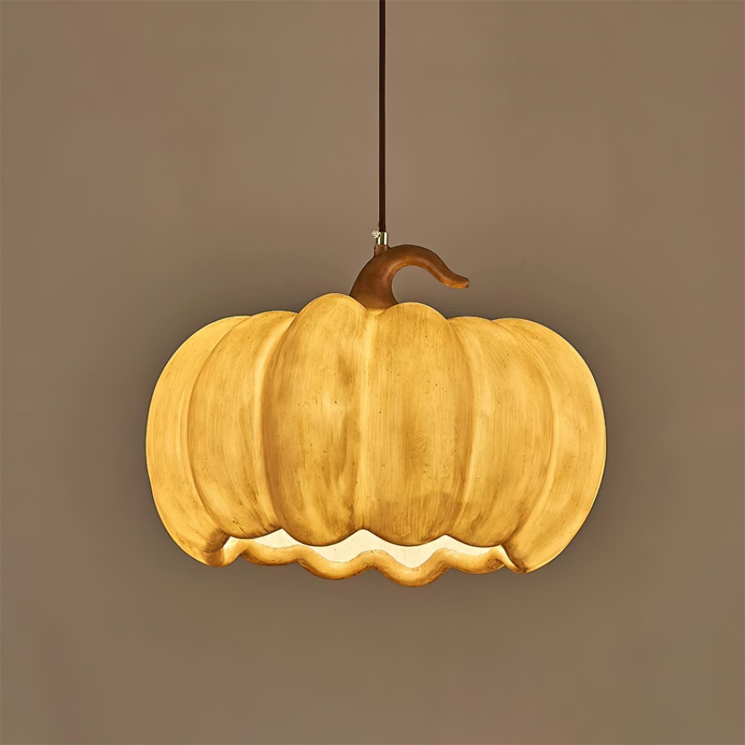 Duzy Pumpkin Lampe Suspendue Résine Vintage Japonaise