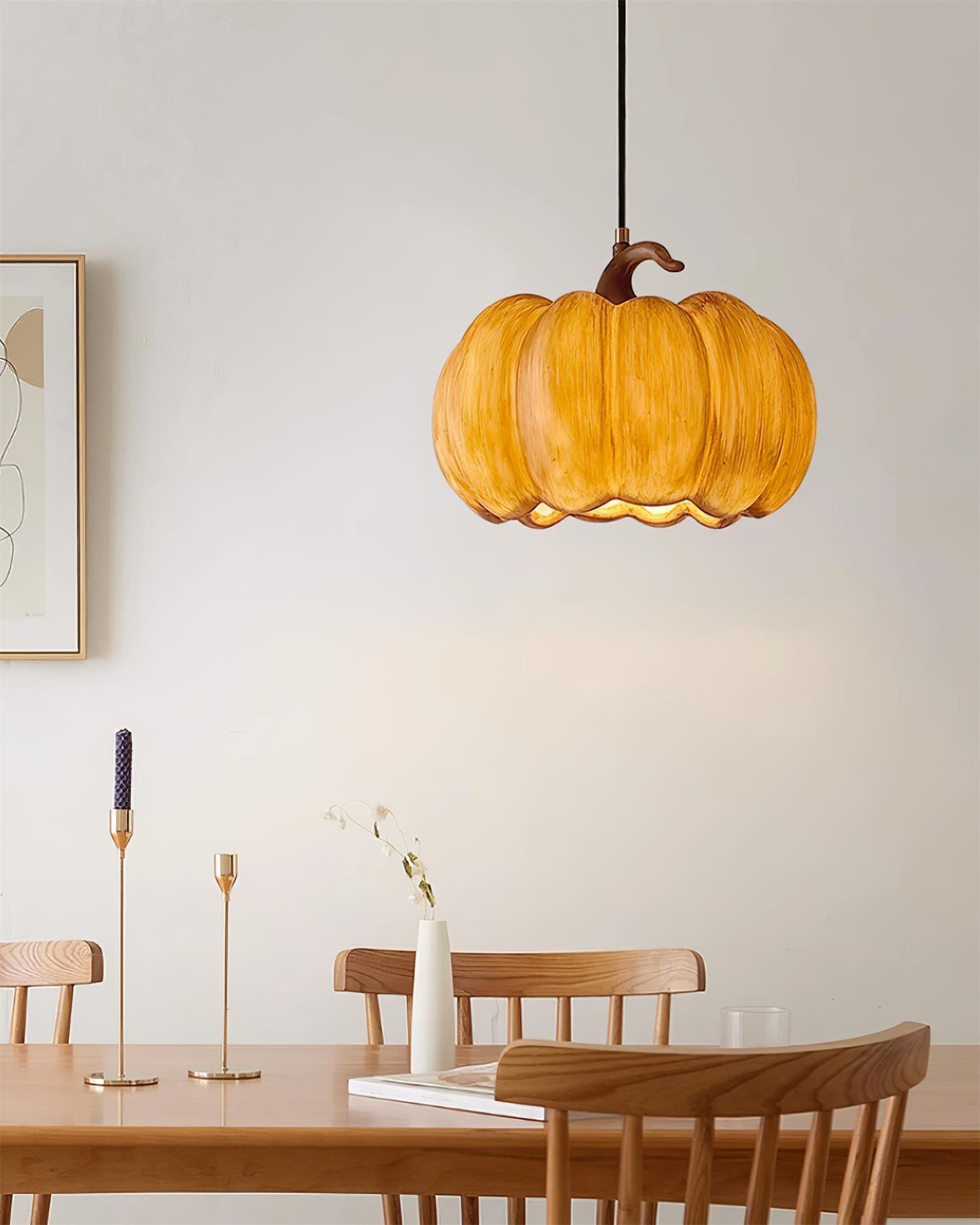 Duzy Pumpkin Lampe Suspendue Résine Vintage Japonaise