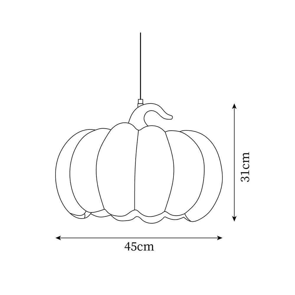 Duzy Pumpkin Lampe Suspendue Résine Vintage Japonaise