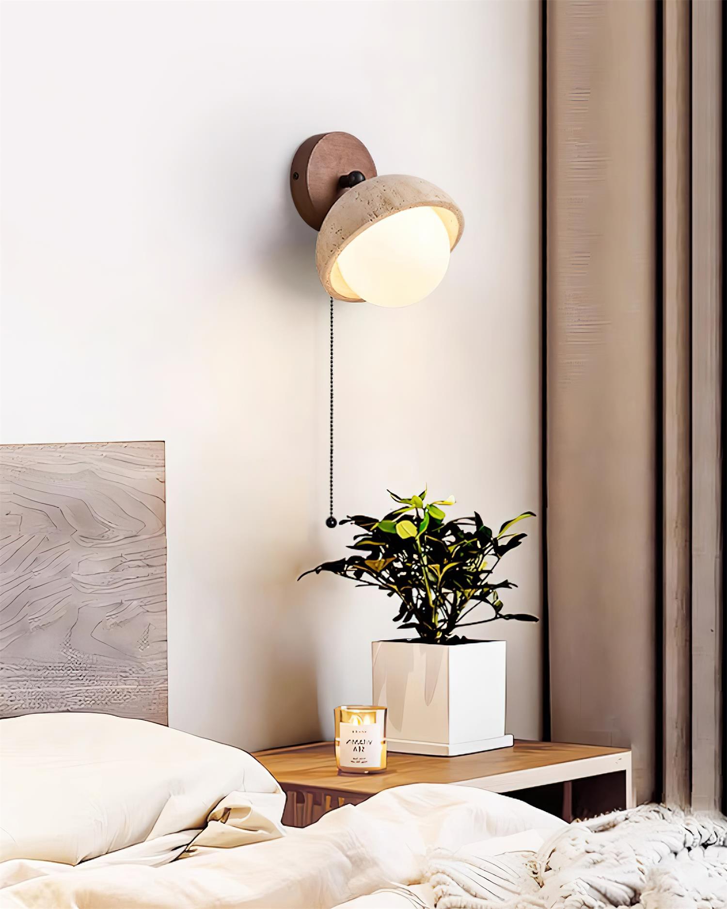 Elara Applique Murale Moderne Minimaliste en Bois