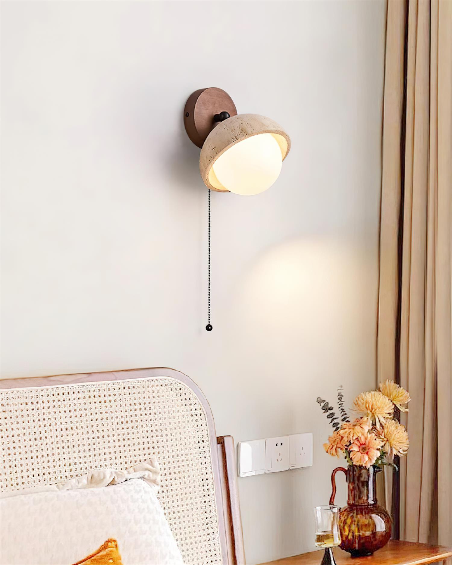 Elara Applique Murale Moderne Minimaliste en Bois