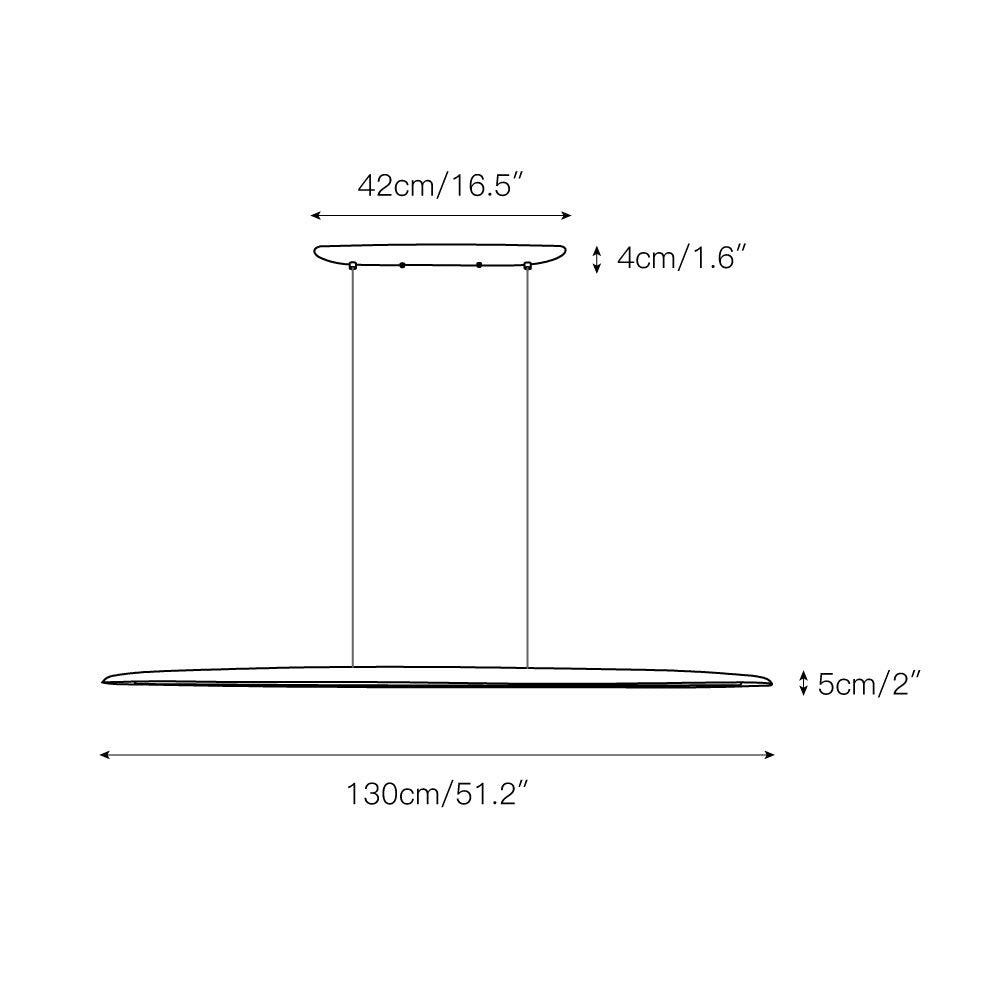 Zing Suspension Bois Noyer Minimaliste