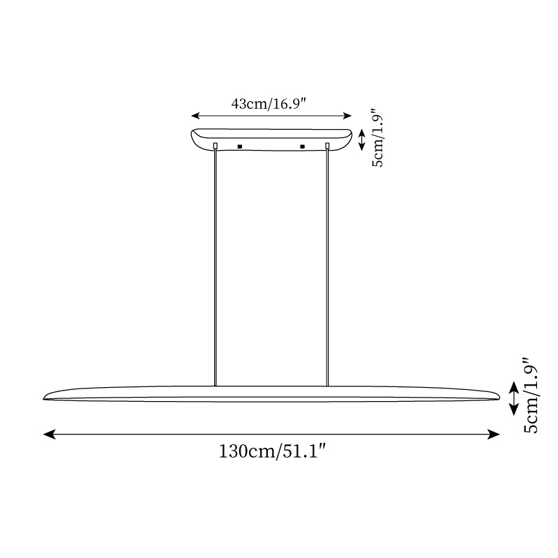 Duvane Lampe Suspendue LED Minimaliste en Bois