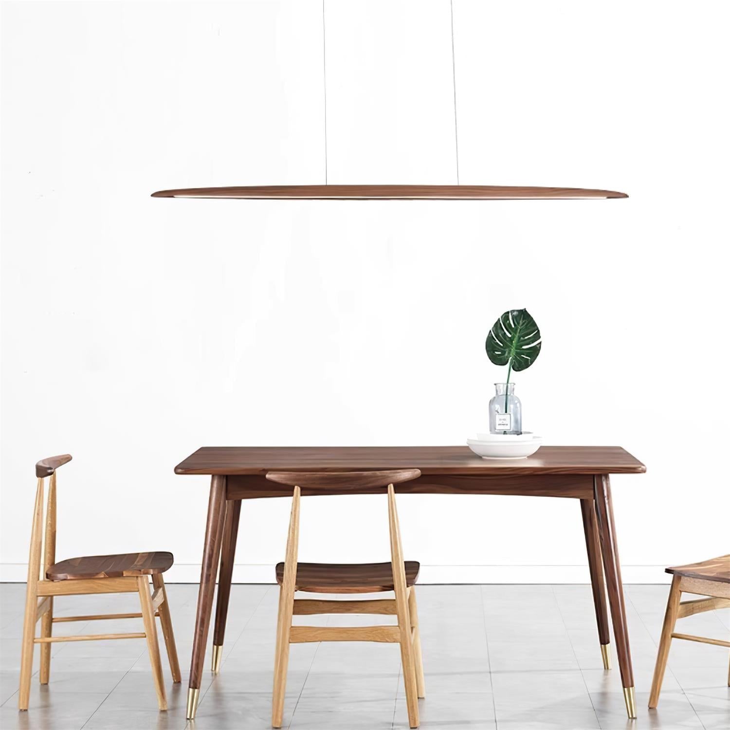 Duvane Lampe Suspendue LED Minimaliste en Bois